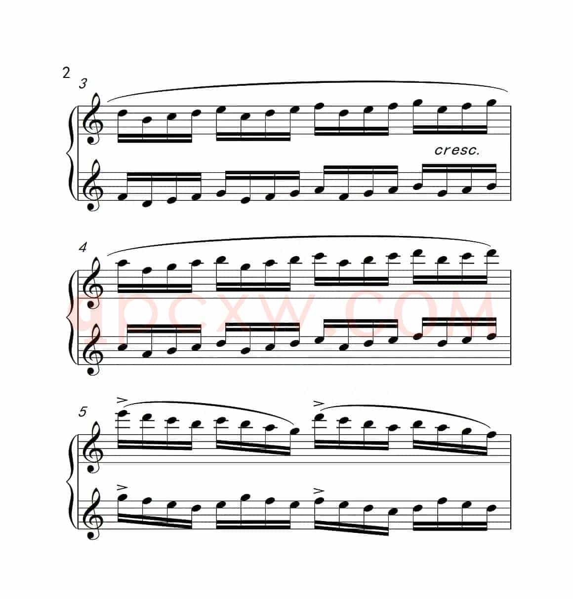 第六级A组 练习曲（中国音乐学院钢琴考级作品1~6级）