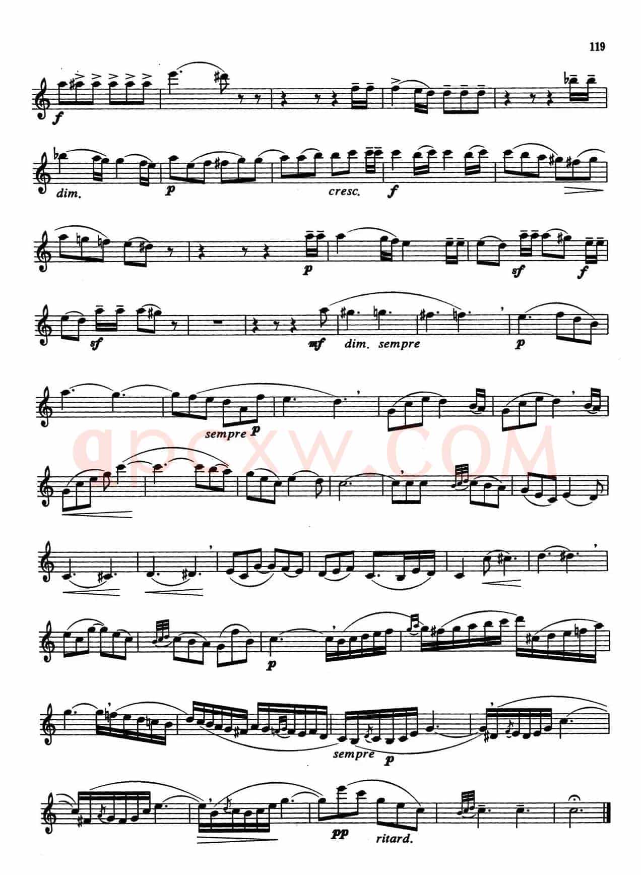 萨克斯管业余考级教程六级乐曲(6首)