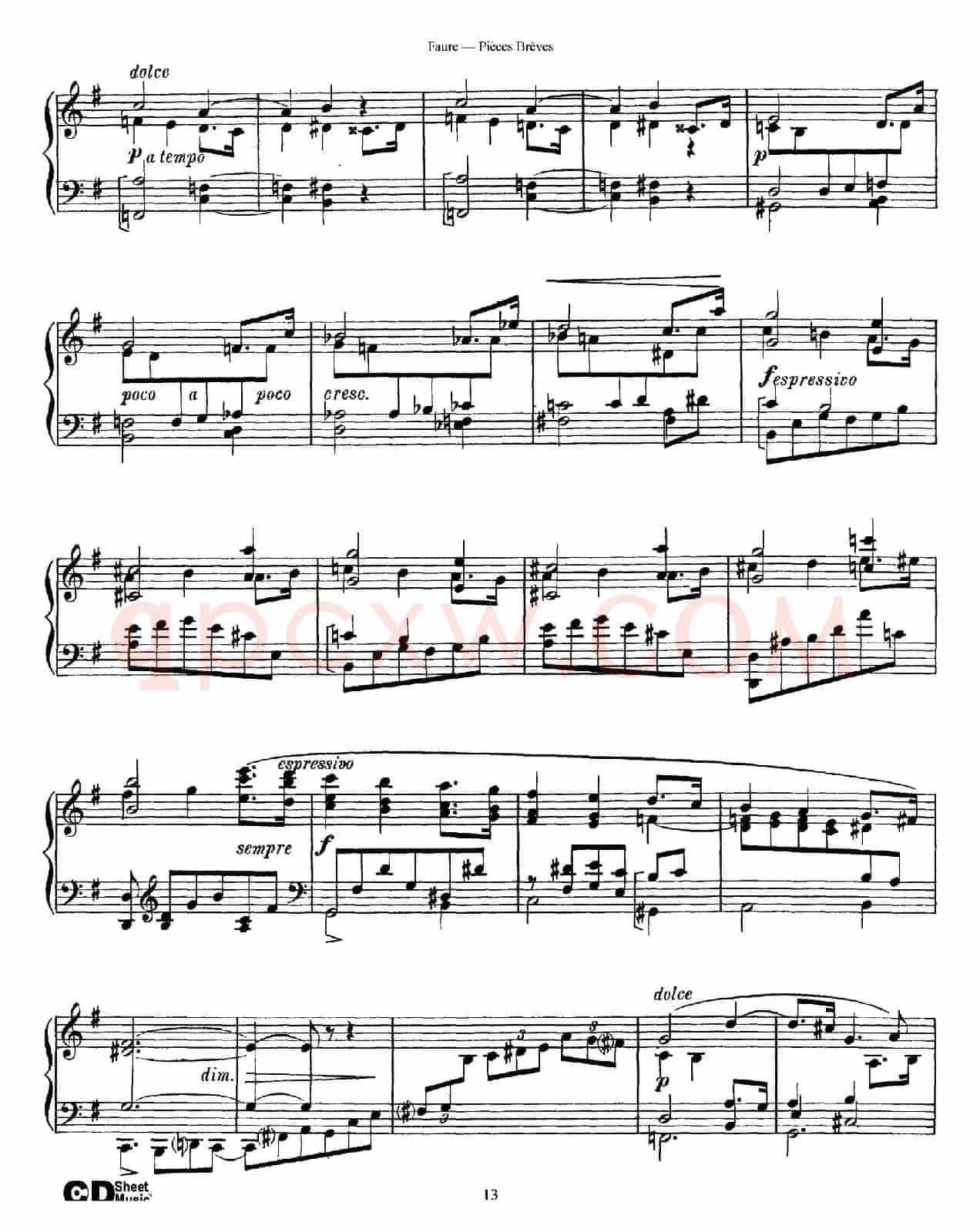 Pieces Breves Op.84（Ⅳ）