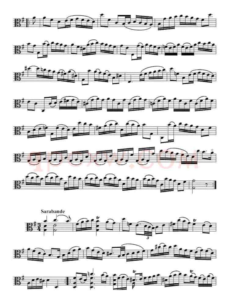 Bach《6 Suites》(巴赫《组曲》、中提琴)