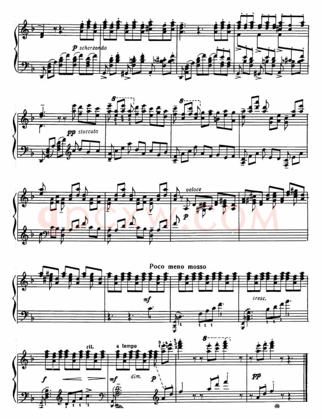 拉赫玛尼诺夫 音画练习曲16或17 Etudes tableaux Op.39 No.8