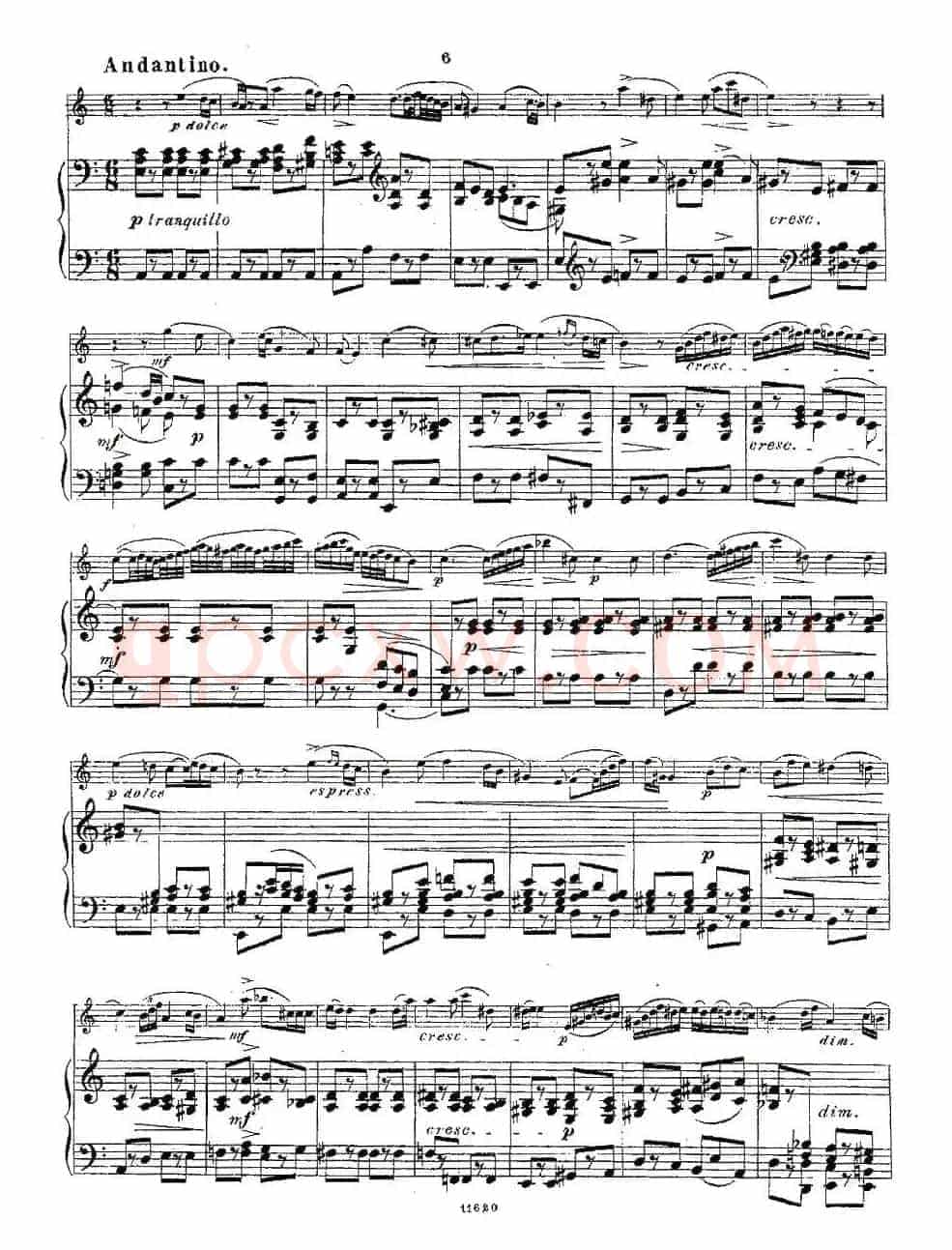 Opern-Transcriptionen.Op.45-8（长笛+钢琴伴奏）