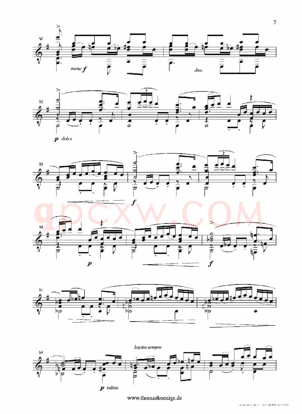 Sevilla(No.3 der Suite espanola op.47)（古典吉他）