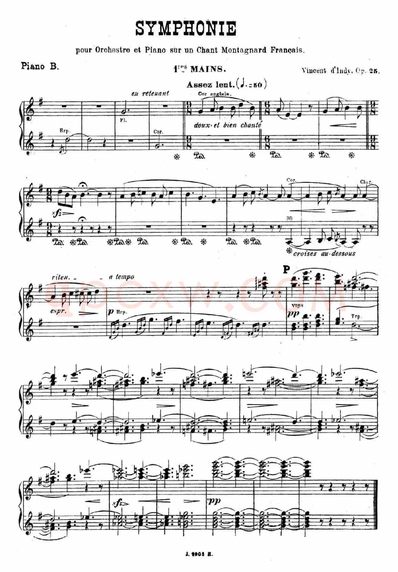 Symphony on a French Mountain Air Op.25(法国山歌交响曲·双钢琴·Ⅱ)