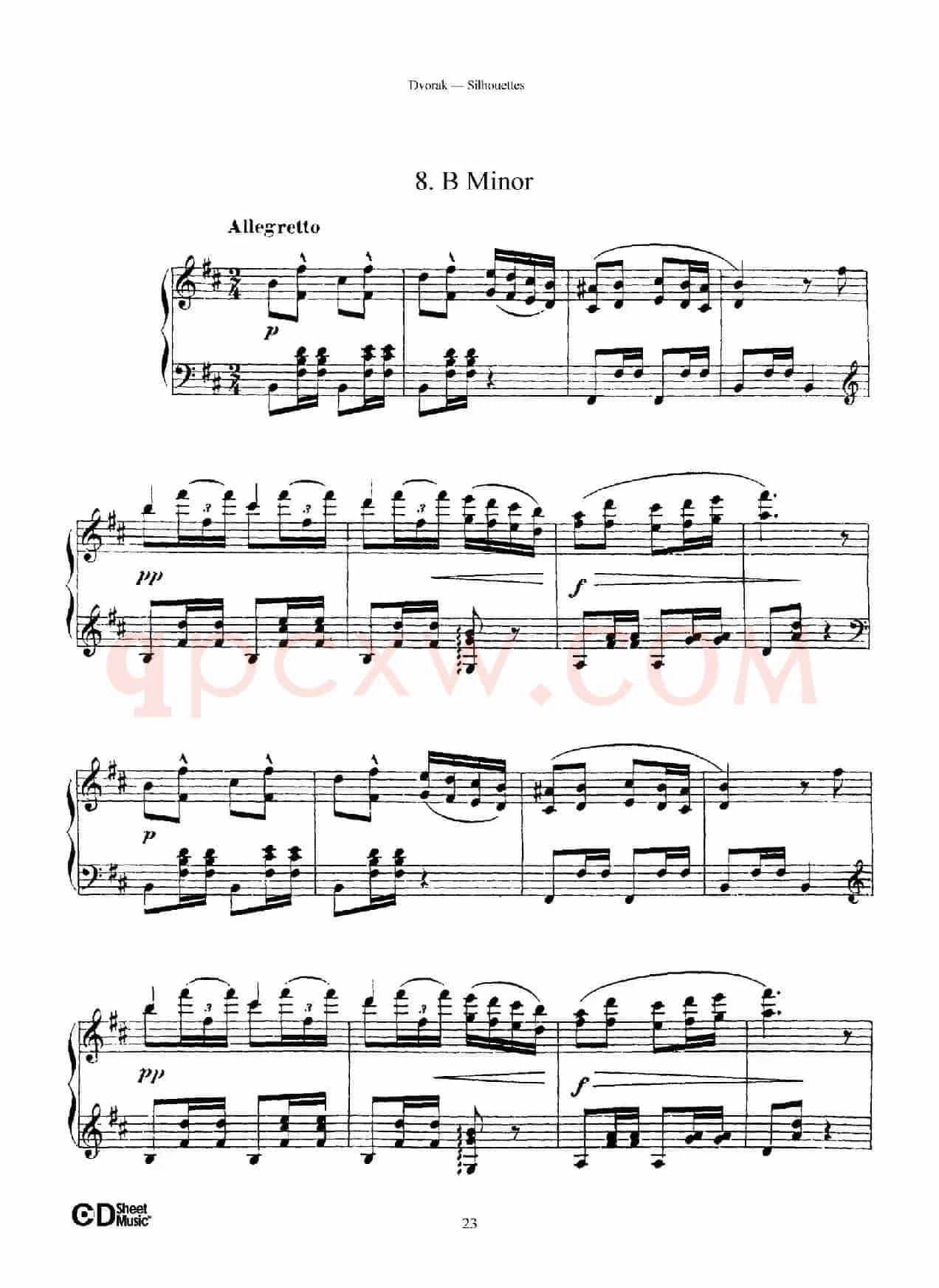 12 Silhouettes Op.8（12首剪影·8）
