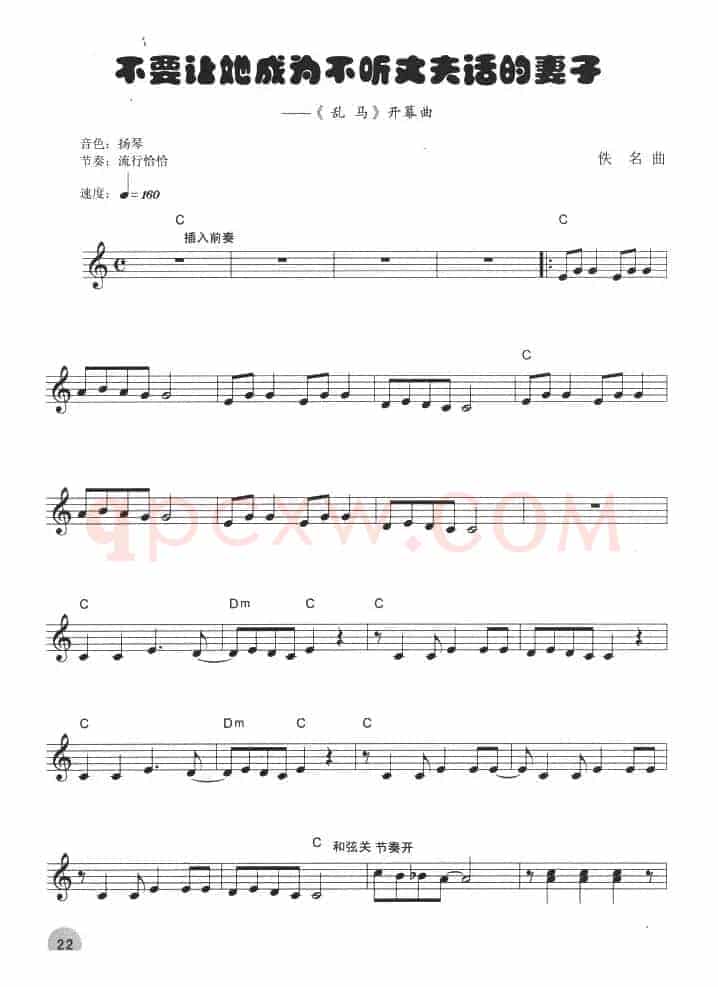 不要让她成为不听丈夫话的妻子（《乱马》开幕曲）