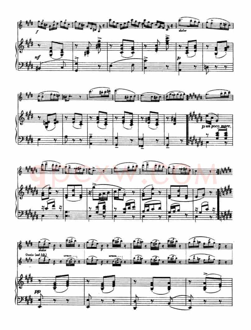 CANTABILE E VALZER（钢琴伴奏小提琴谱）