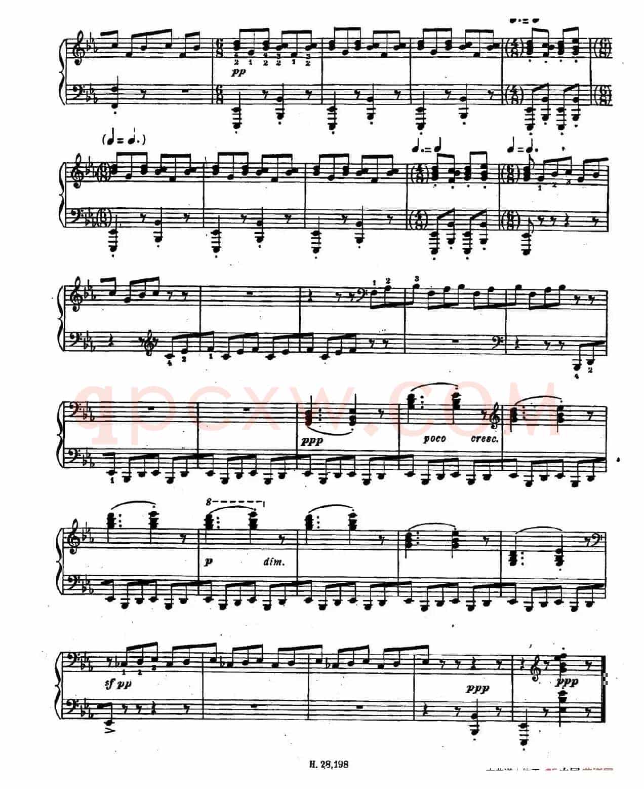 Ten Bagatelles Op.5（10首小品·7. 降E大调）