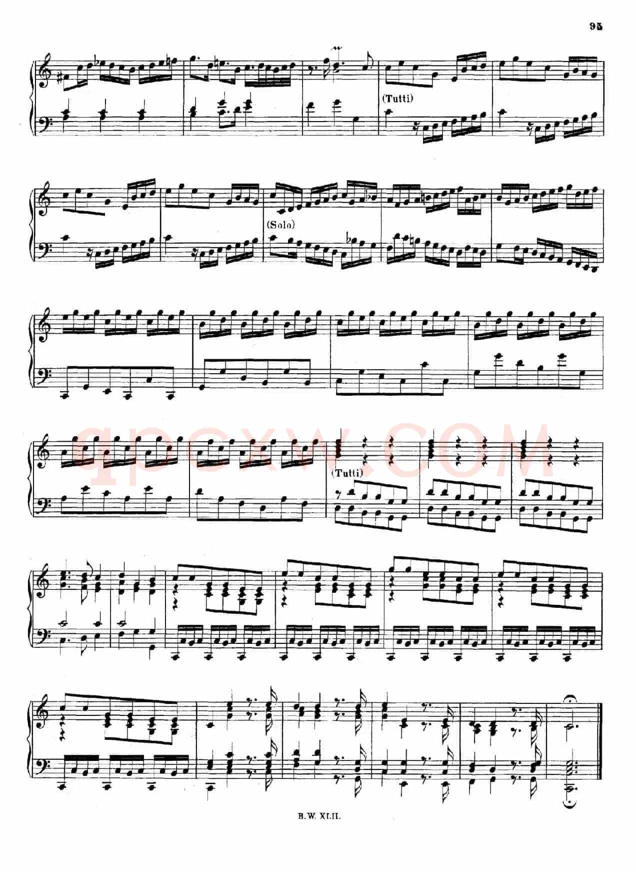 16 Concertos BWV 972-987(十六首为独奏古钢琴而作的协奏曲)(P31——40)