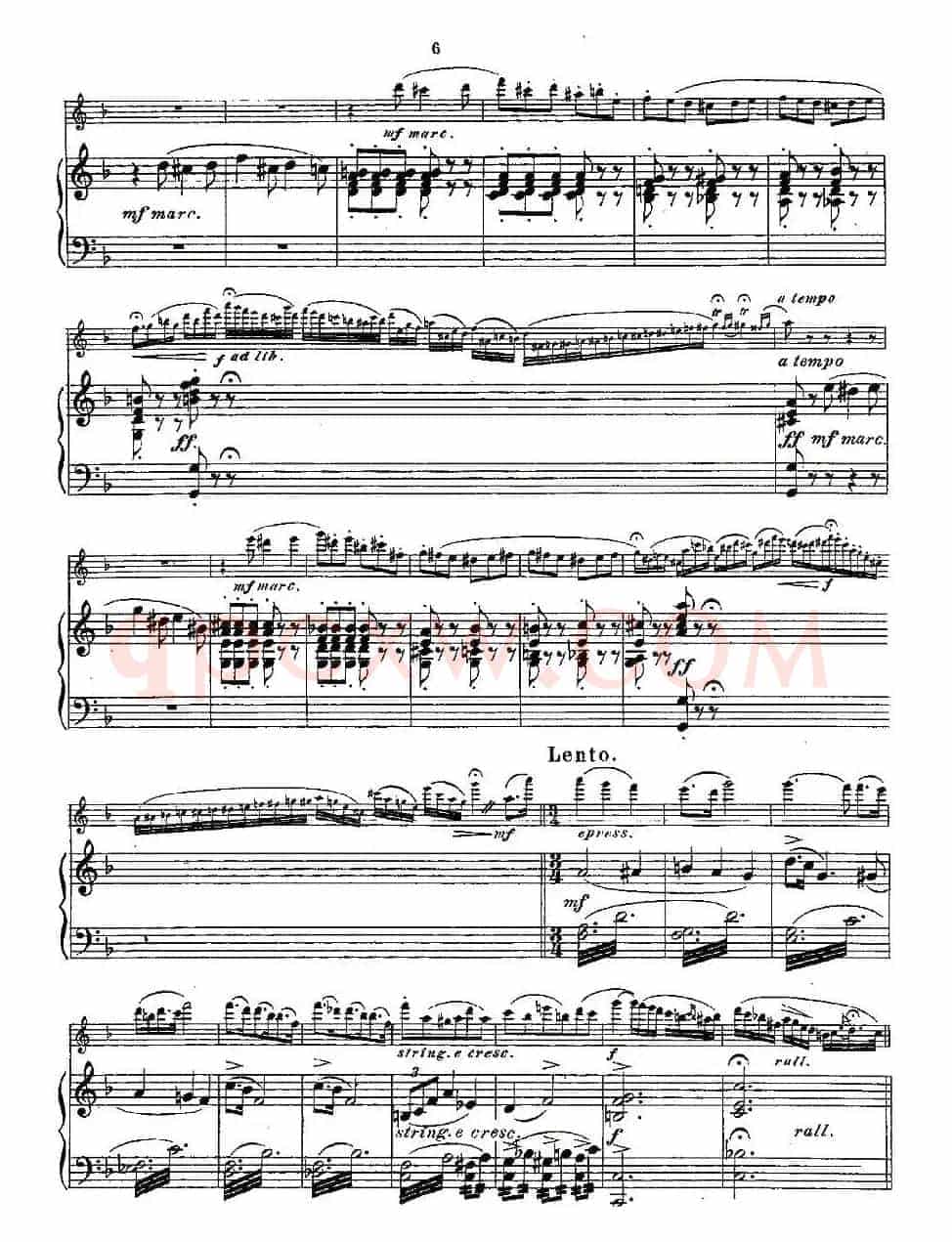 Fantaisies nationales. Op. 59, 5.（长笛+钢琴伴奏）