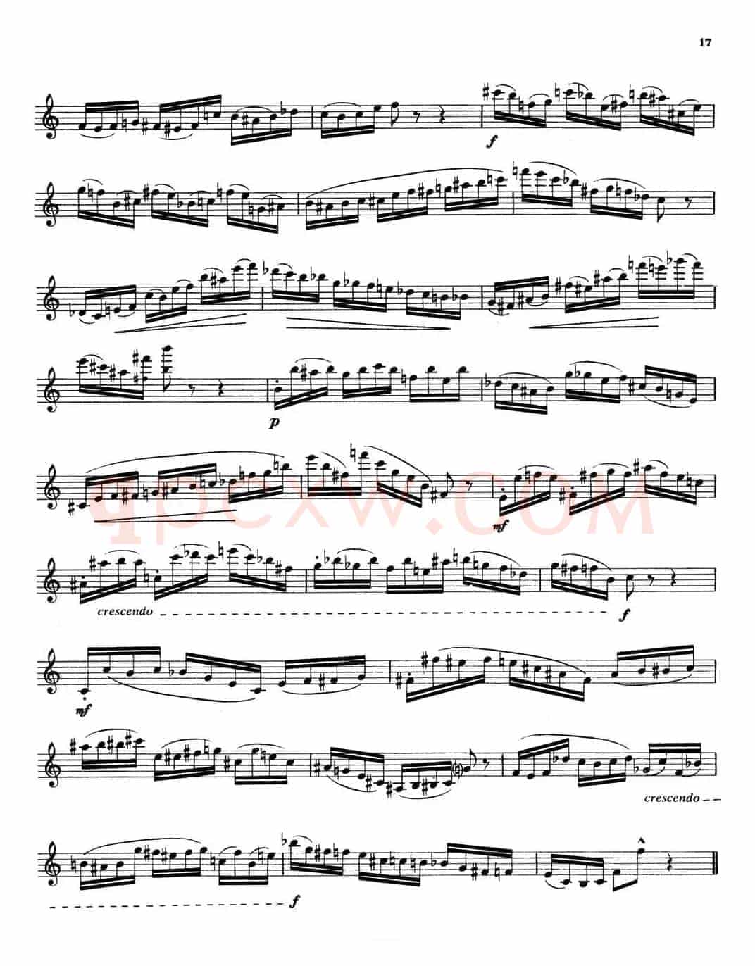 拉库尔萨克斯管练习曲28首（11—15）