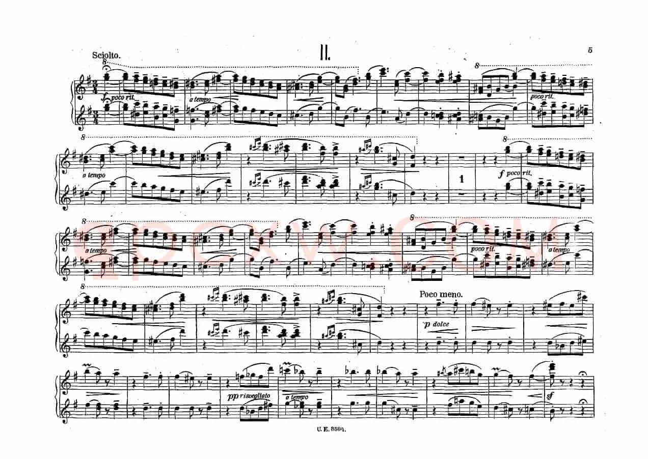 5 Waltzes Op.51-4 Hands（5首圆舞曲-四手联弹）