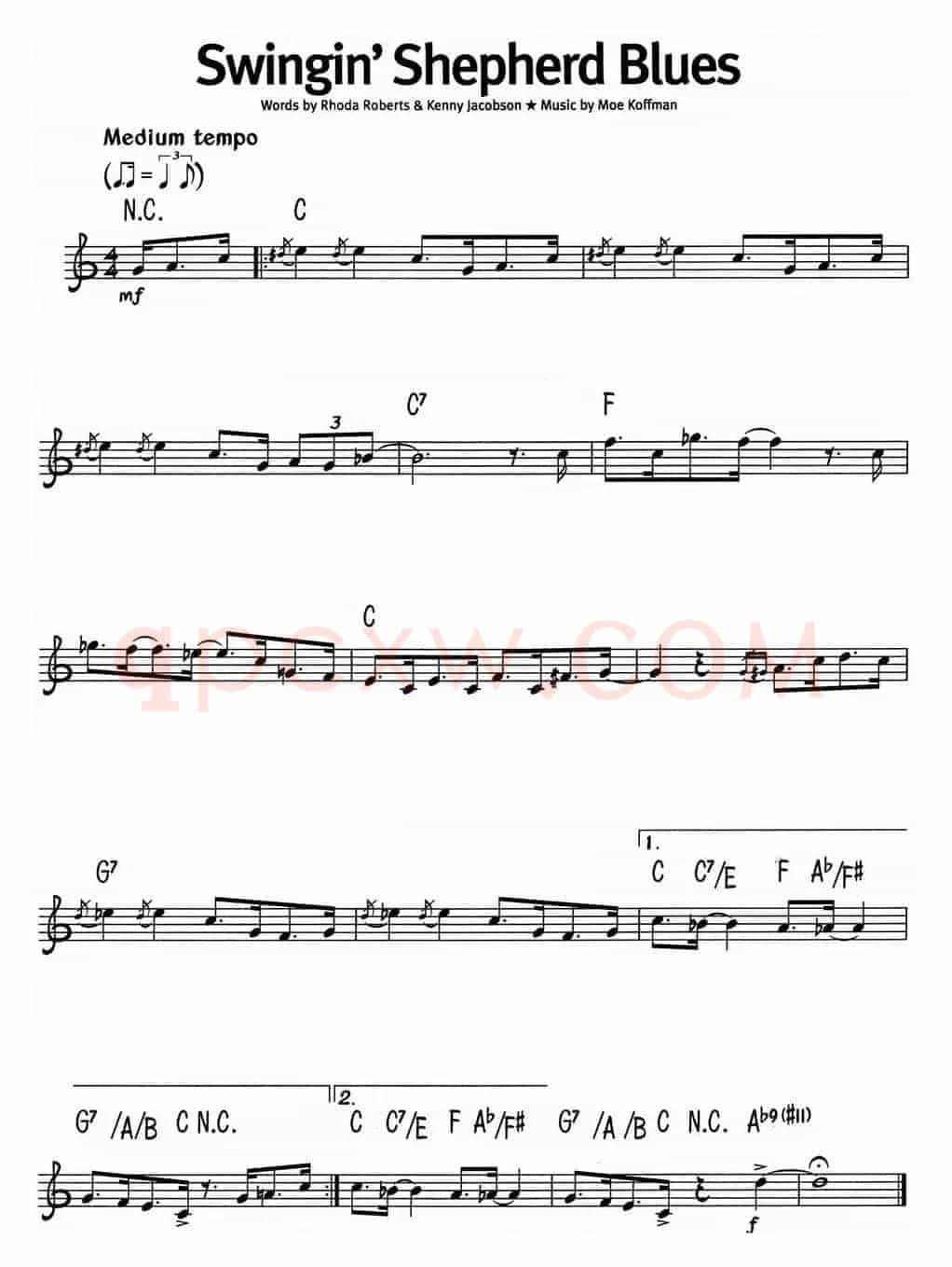 蓝调音乐：Swingin' Shepherd Blues