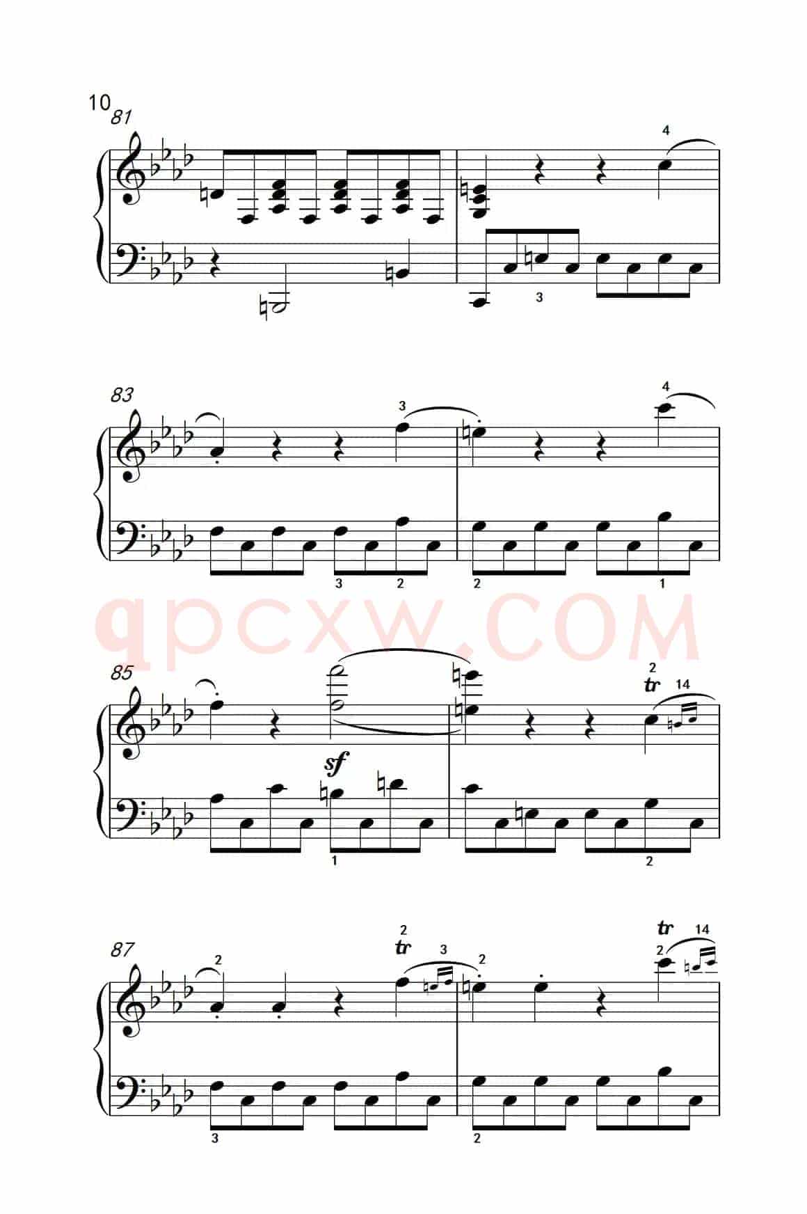 奏鸣曲 Opus 2 Nr.1 第一乐章（贝多芬奏鸣曲集 1）