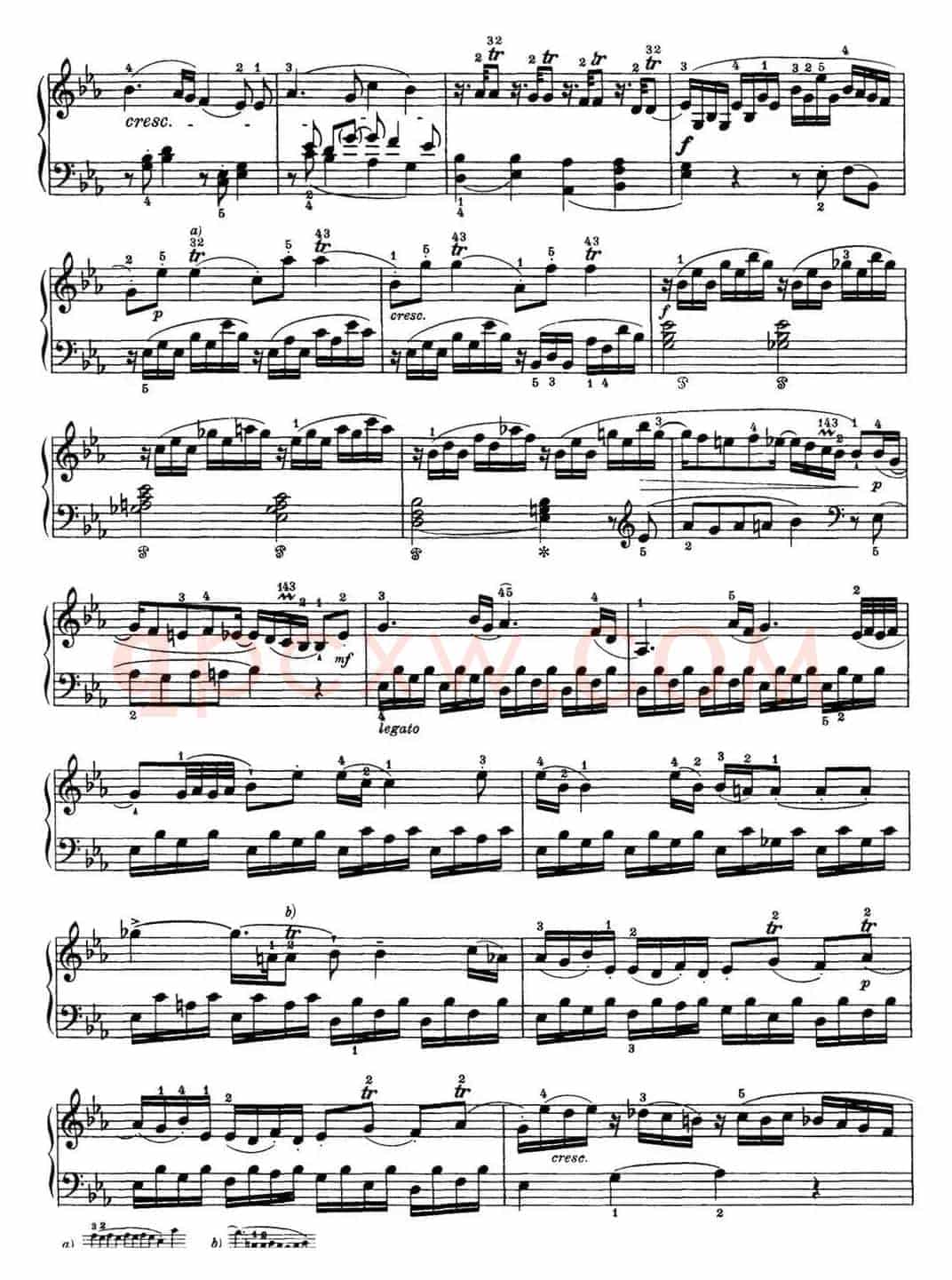 海顿 钢琴奏鸣曲 Hob XVI 45 Divertimento Eb major