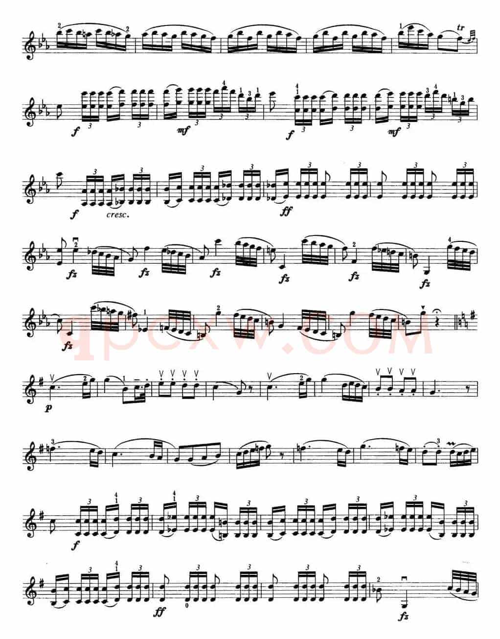 小提琴考级第七级：外国乐曲（8首）