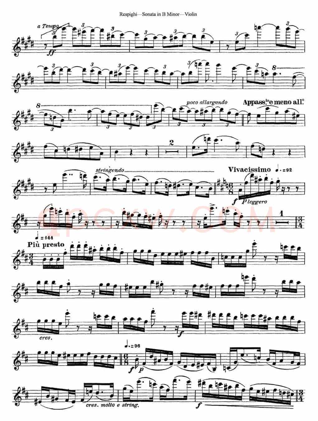 Violin Sonata in B Minor