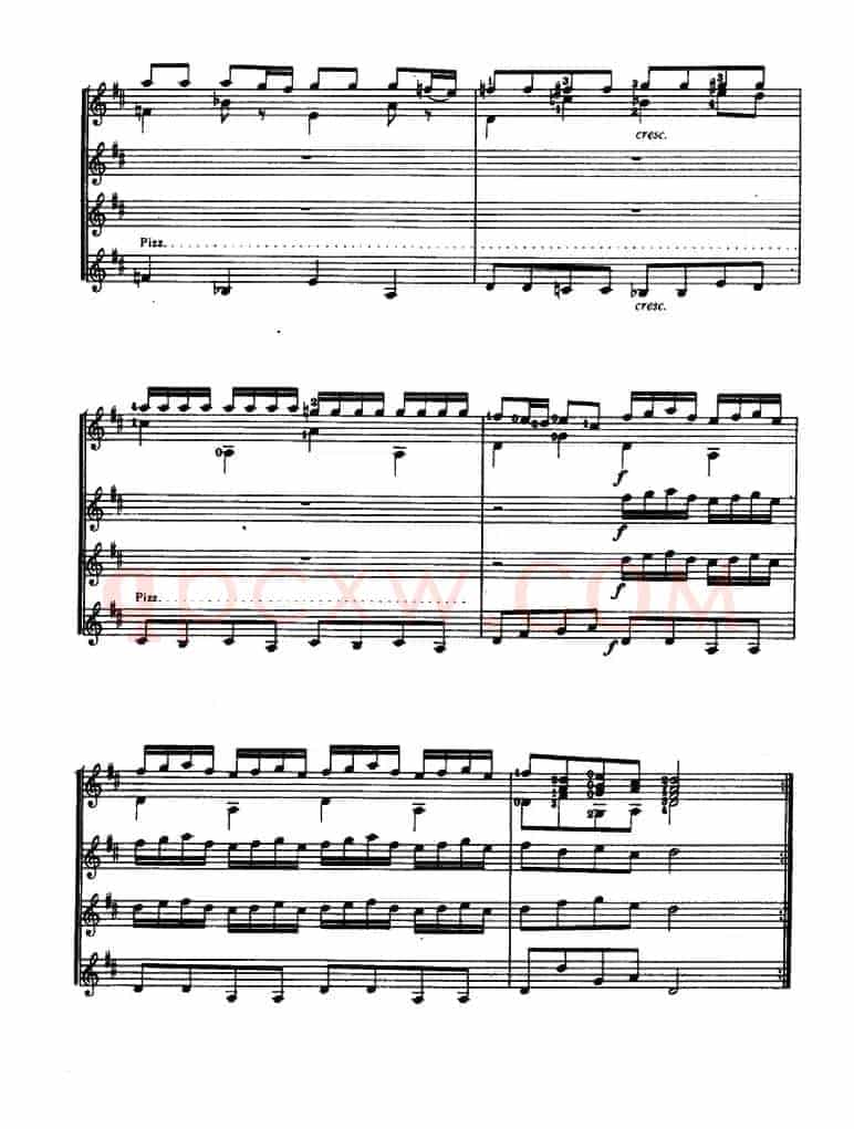 D大调协奏曲（古典吉他三重奏）
