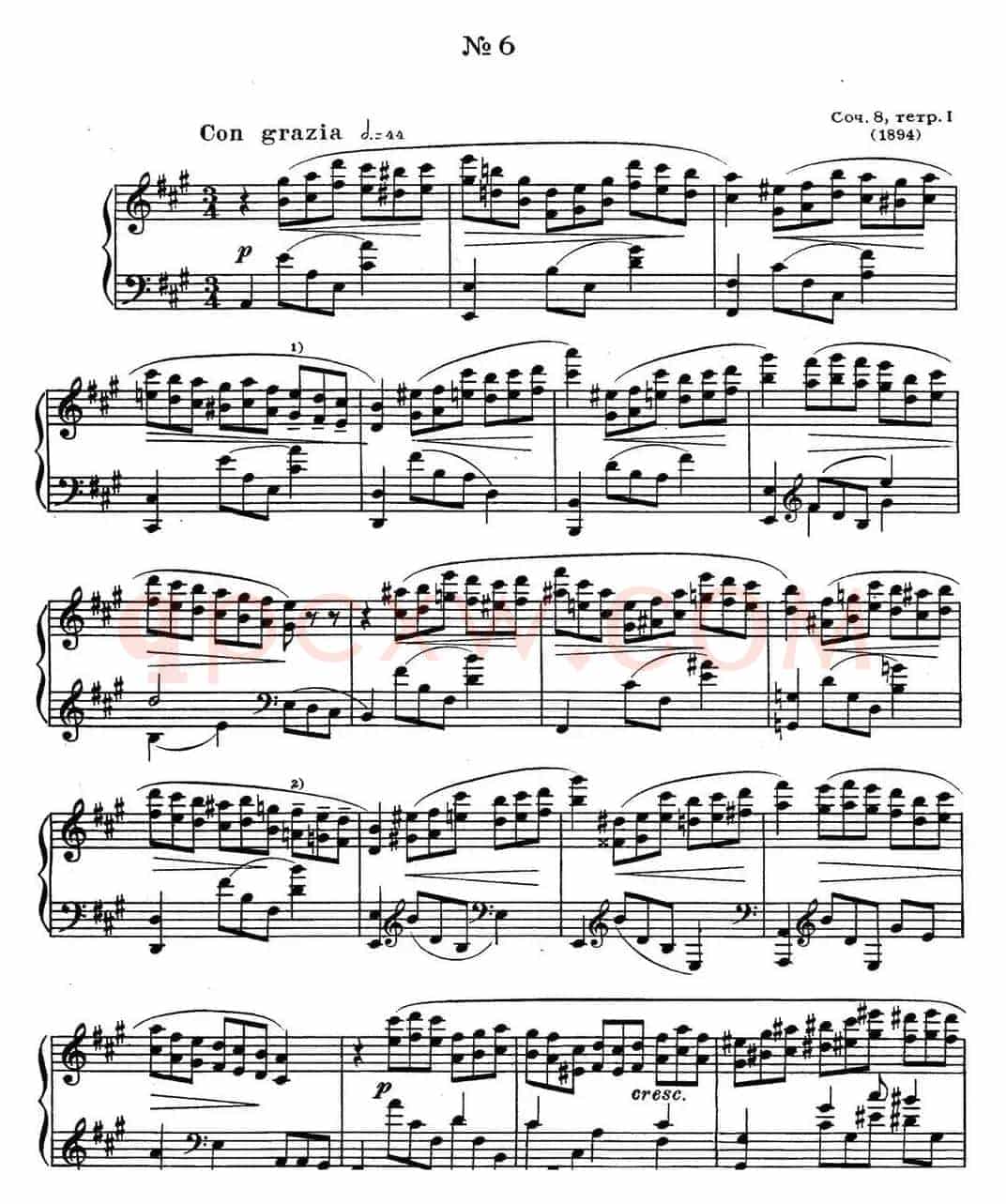 斯克里亚宾 钢琴练习曲 Op.8 No.6 Alexander Scriabin Etudes