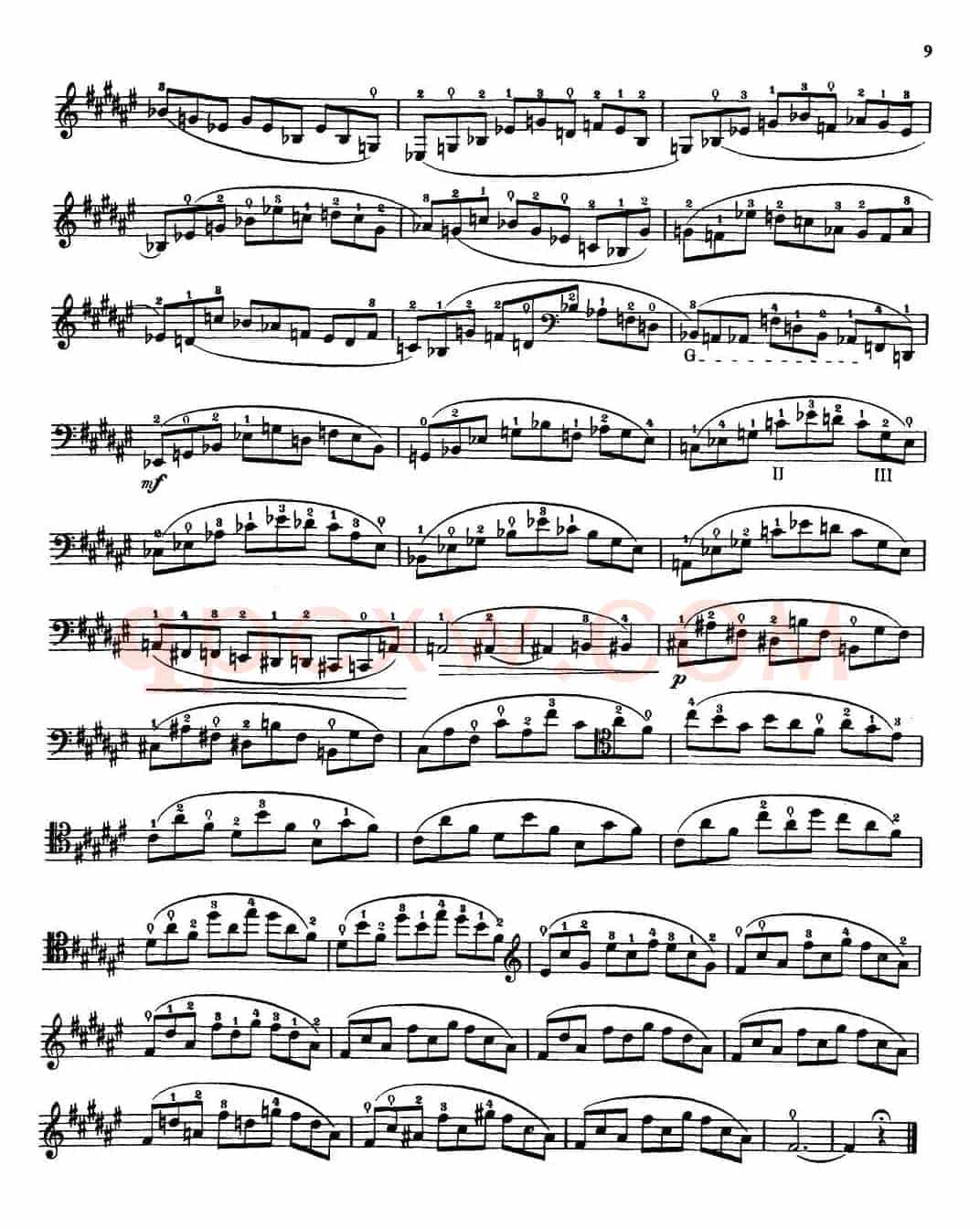 大提琴高级练习曲40首 No.4