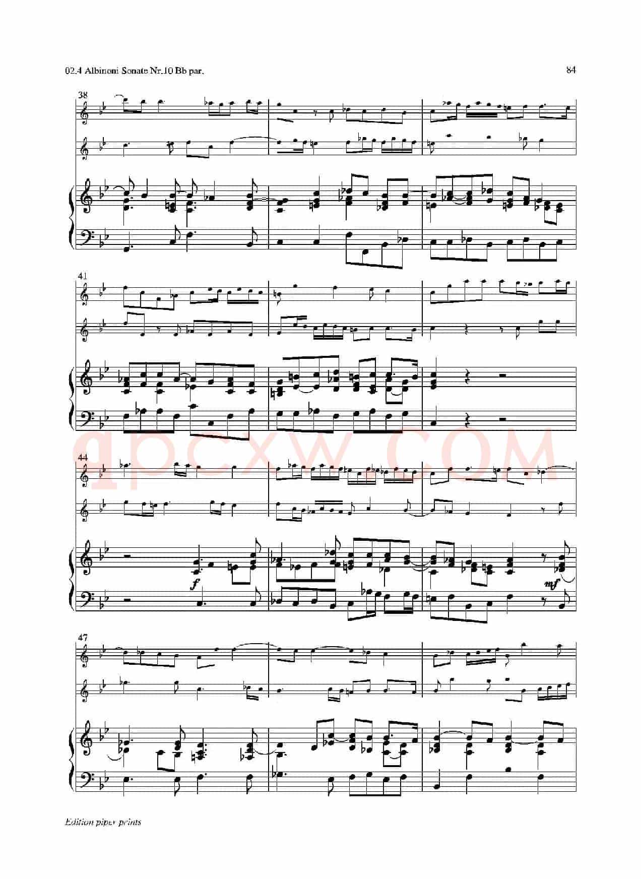 Sonate Nr.10（次中音萨克斯二重奏+管风琴）