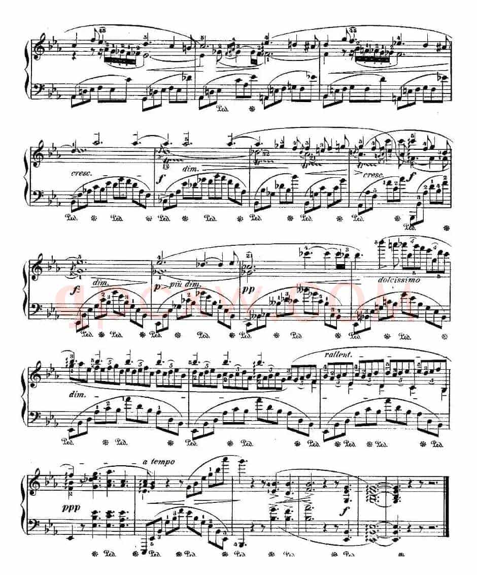 降E大调夜曲Op.55－2（Deux  Nocturnes）