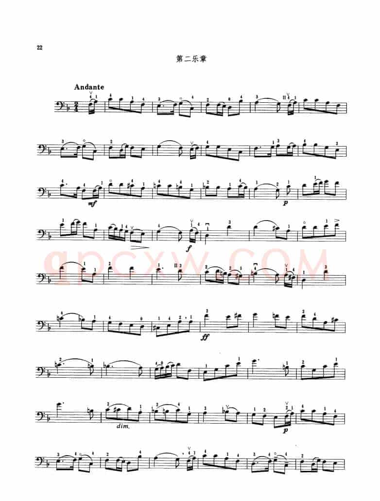 第一奏鸣曲 Op.43（大提琴）