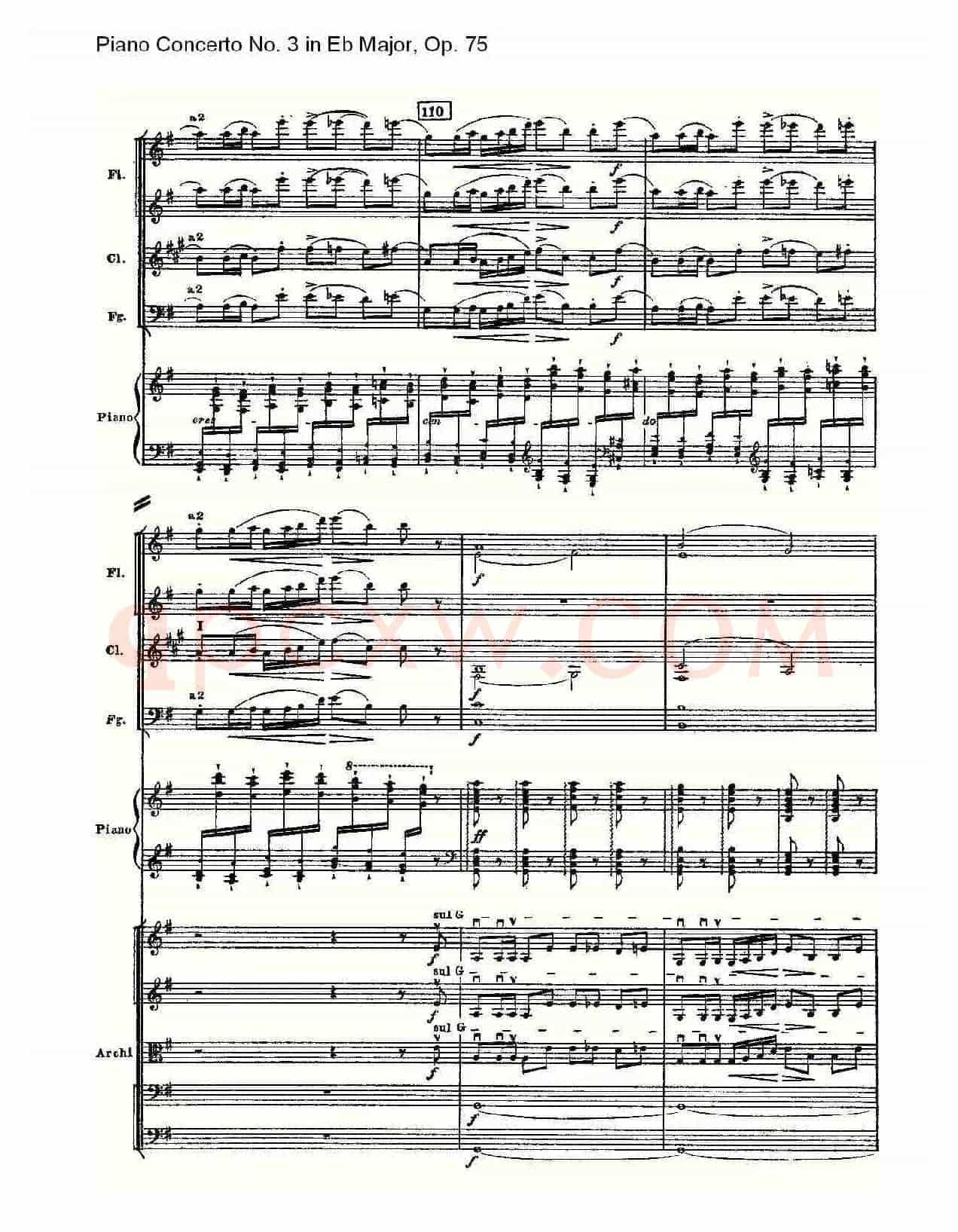 Piano Concerto No.3 in Eb Major,Op.75(Eb大调第三钢琴协奏曲)
