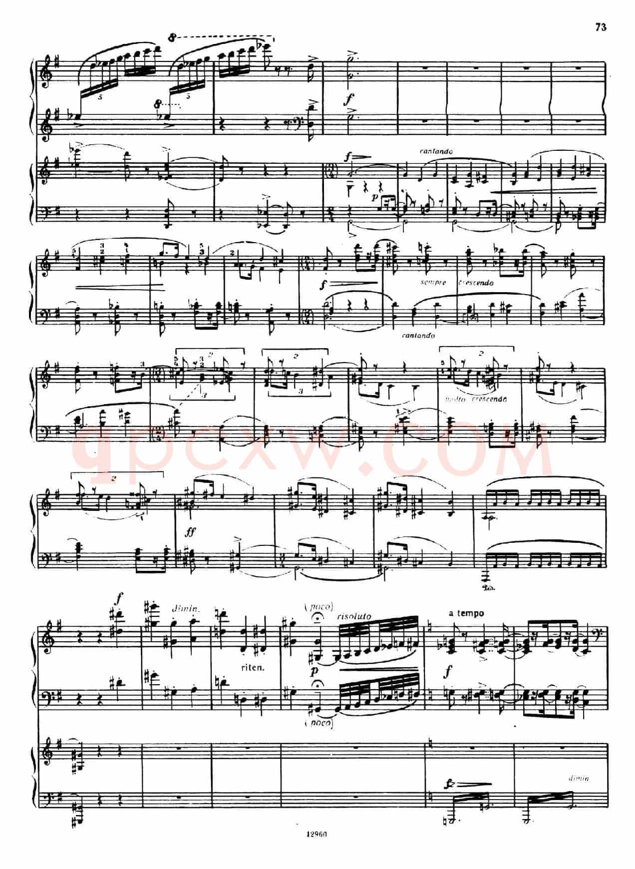 Piano Concerto No.2 in c Minor Op.50(c小调第二钢琴协奏曲·Ⅲ·双钢琴)