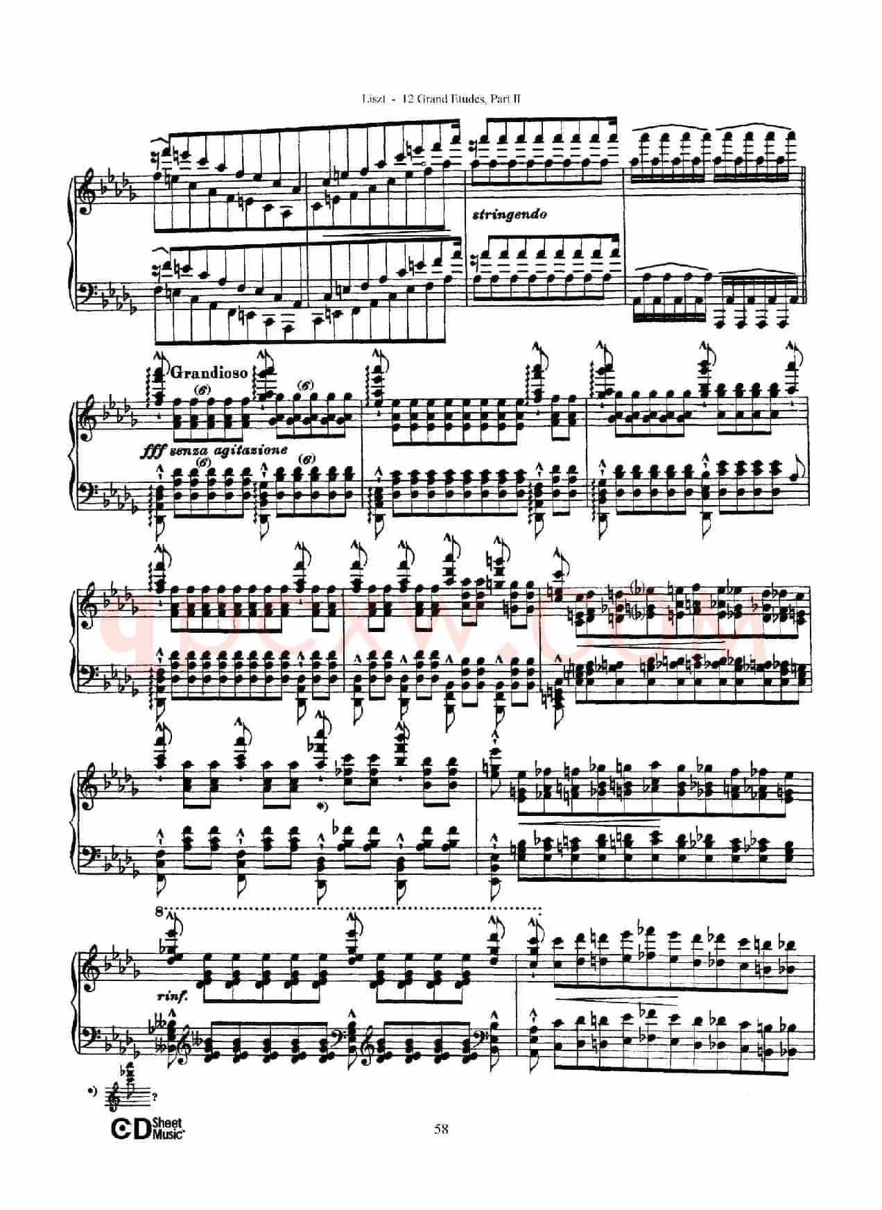 12 Grand Etudes S.137（12首华丽的练习曲·11）