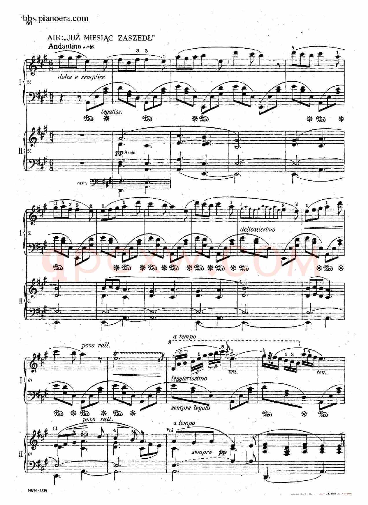 Grand Fantasy on Polish Airs Op.13(华丽的波兰民歌幻想曲·双钢琴版)