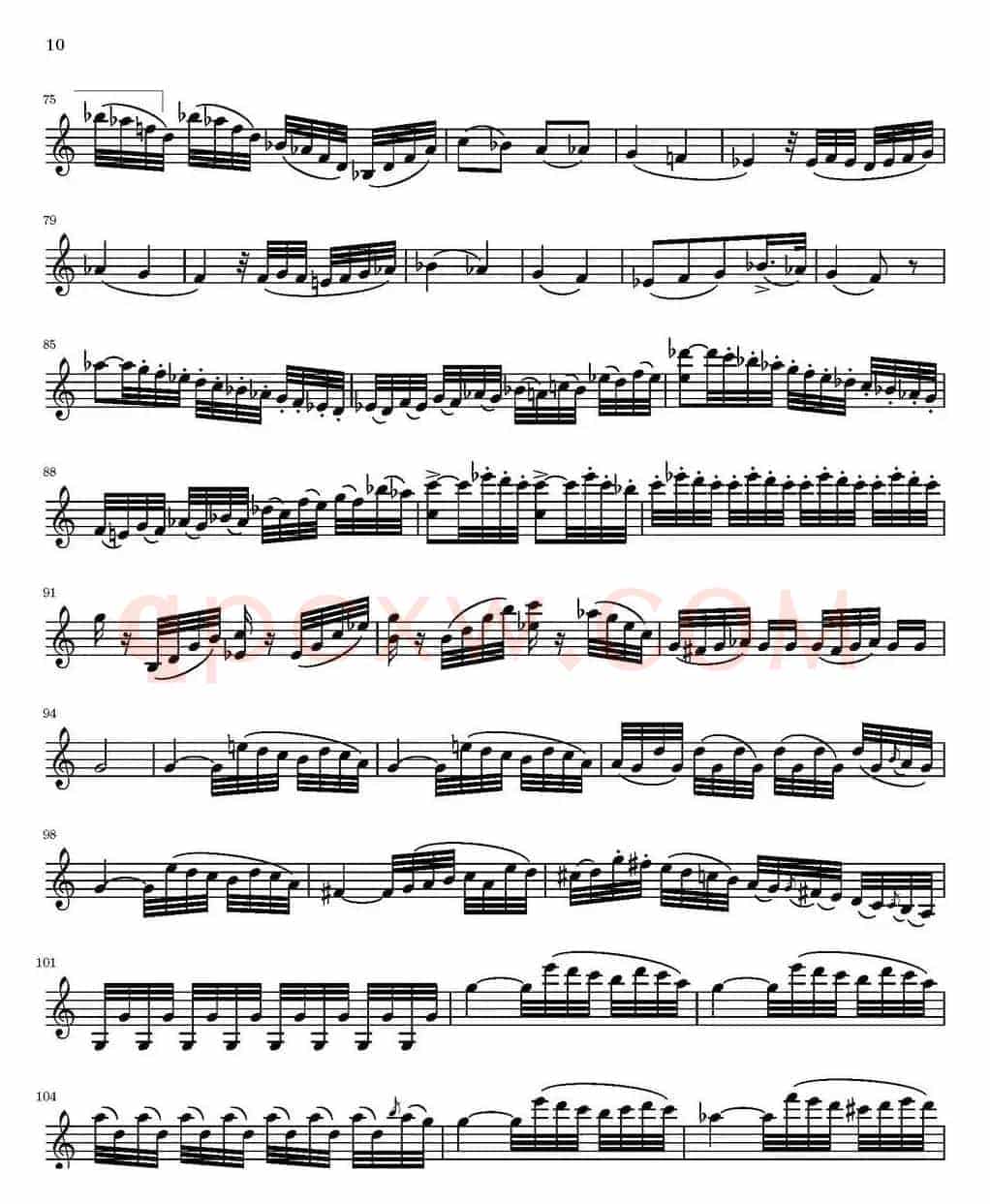 String Quartet nr.18 in E minor（E小调弦乐四重奏）（第一小提琴分谱）