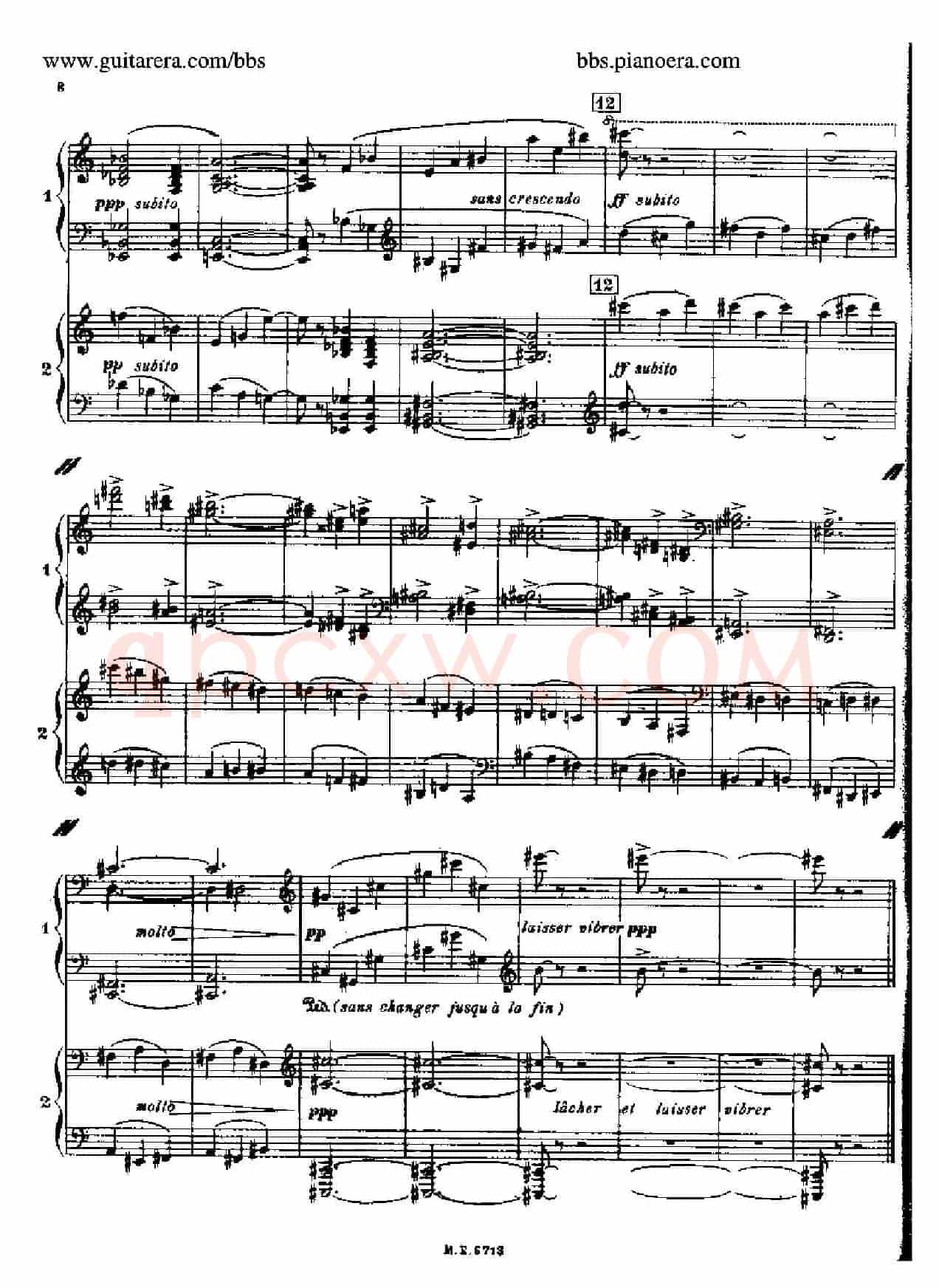 Sonata for Two Pianos(双钢琴奏鸣曲)