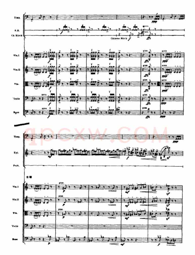浦塞尔主题变奏与赋格曲（P31-P65）（管弦乐队总谱）