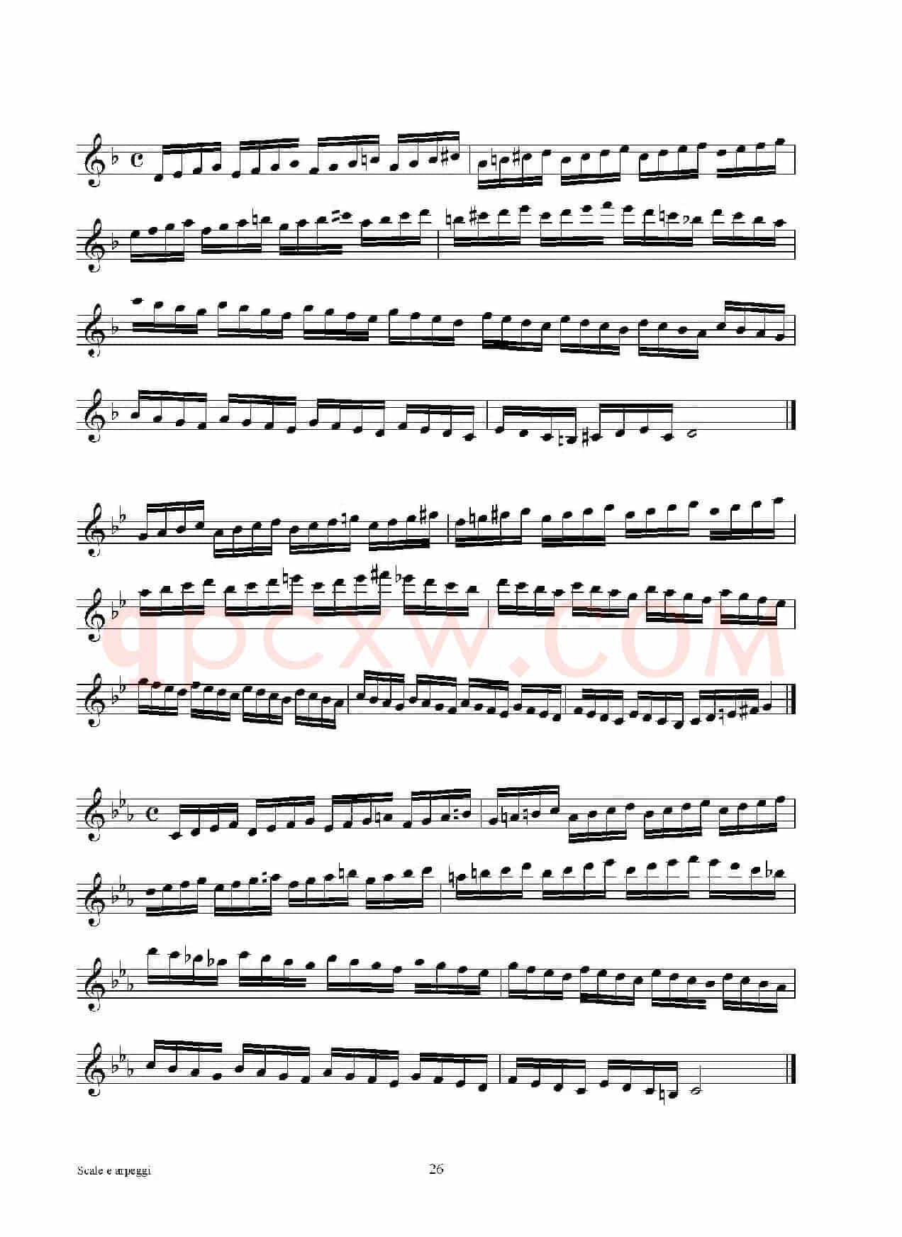 实用的萨克斯音阶练习曲集（P16——30）