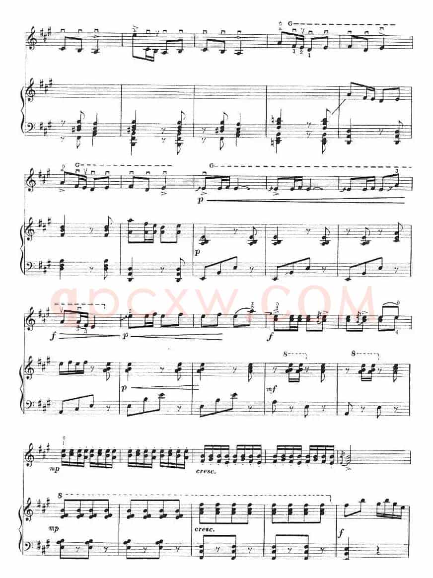 中原畅想曲（小提琴+钢琴伴奏）