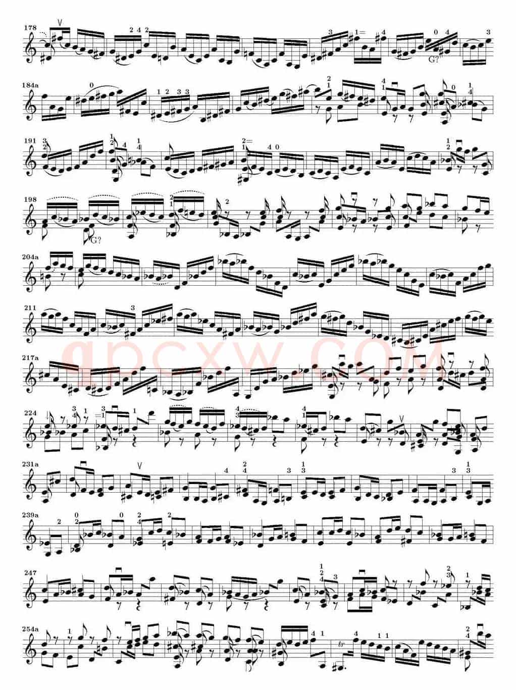 Bach Sonata BWV1003（无伴奏小提琴组曲）
