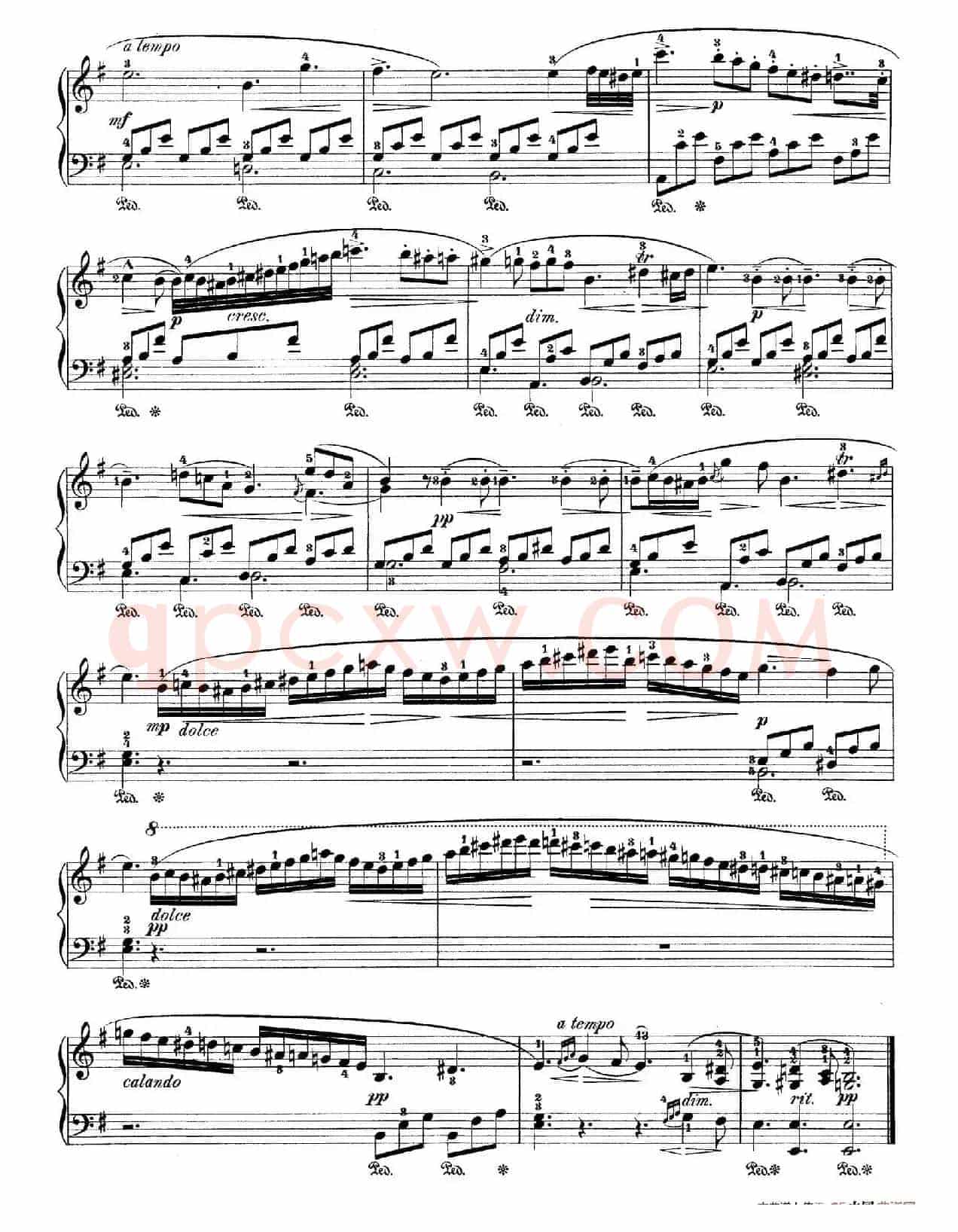 Nocturne No.8 in e Minor (e小调第八号夜曲)