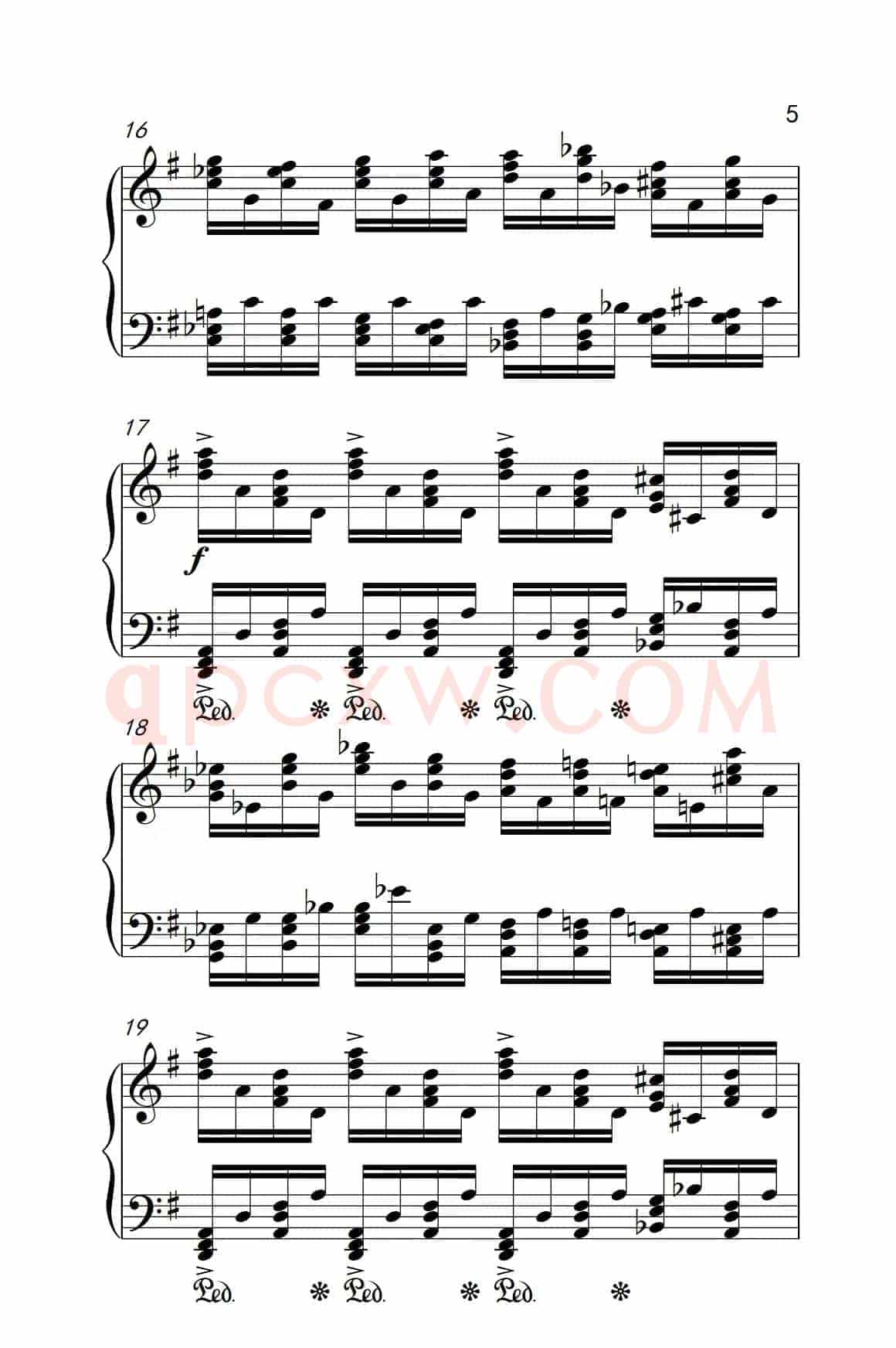 莫什科夫斯基 钢琴练习曲（第三首）