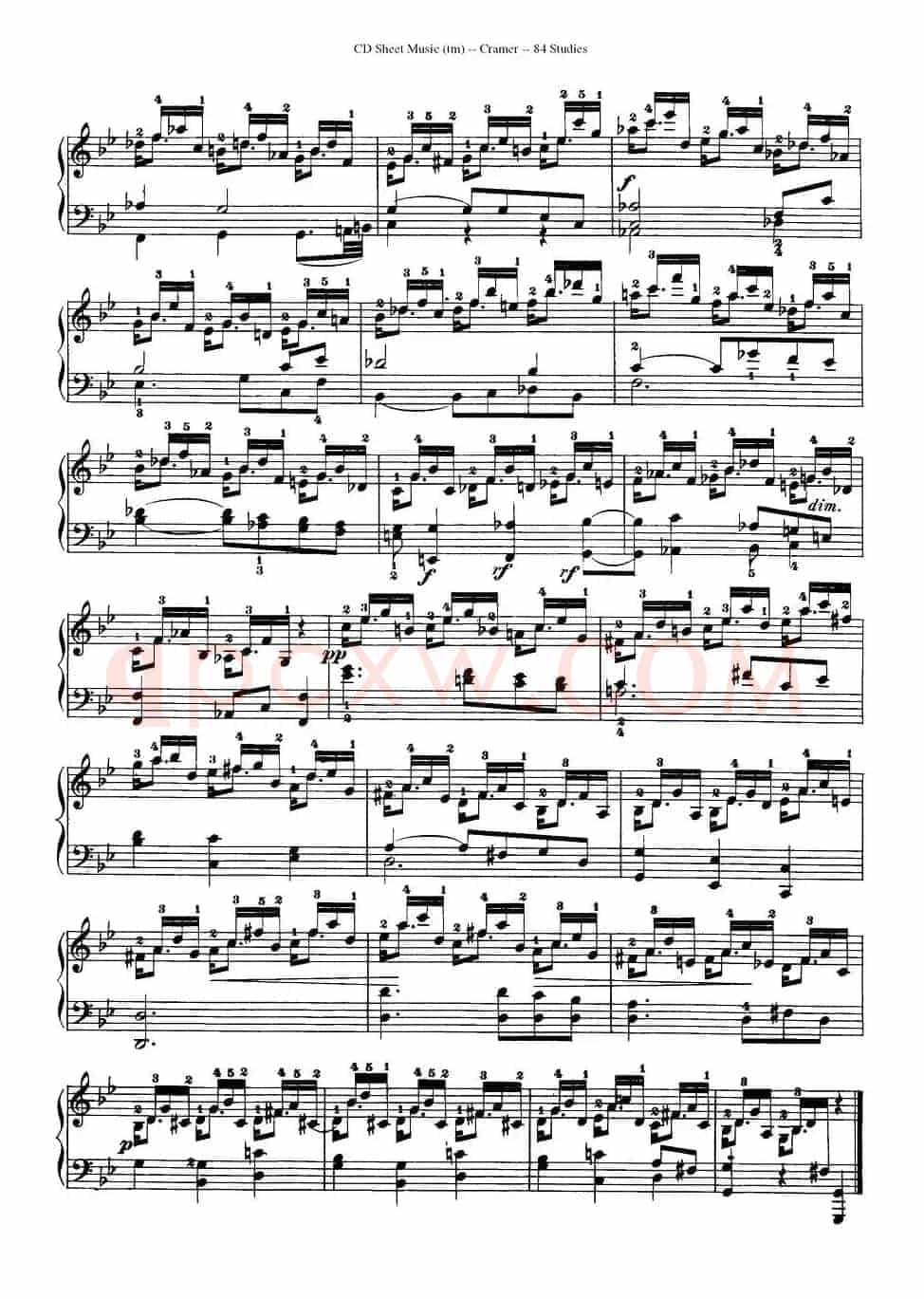 Cramer - 84 exercices（56—60）（克拉莫84首钢琴练习曲）