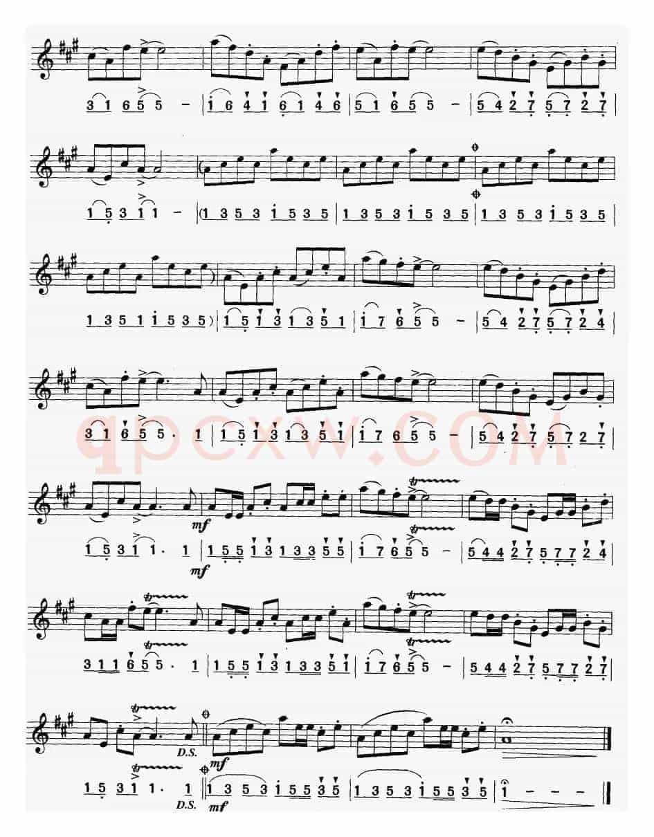 爱的八音盒（线简谱对照版）