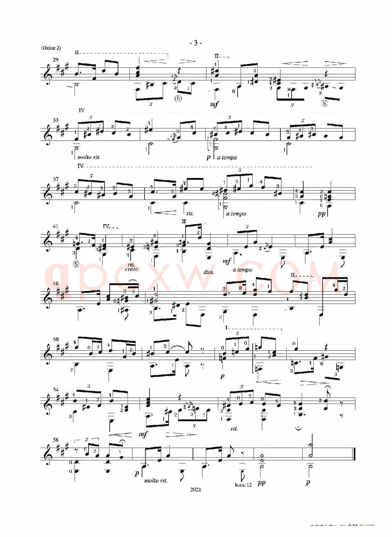 Tango(Guitar Duett)（古典吉他）