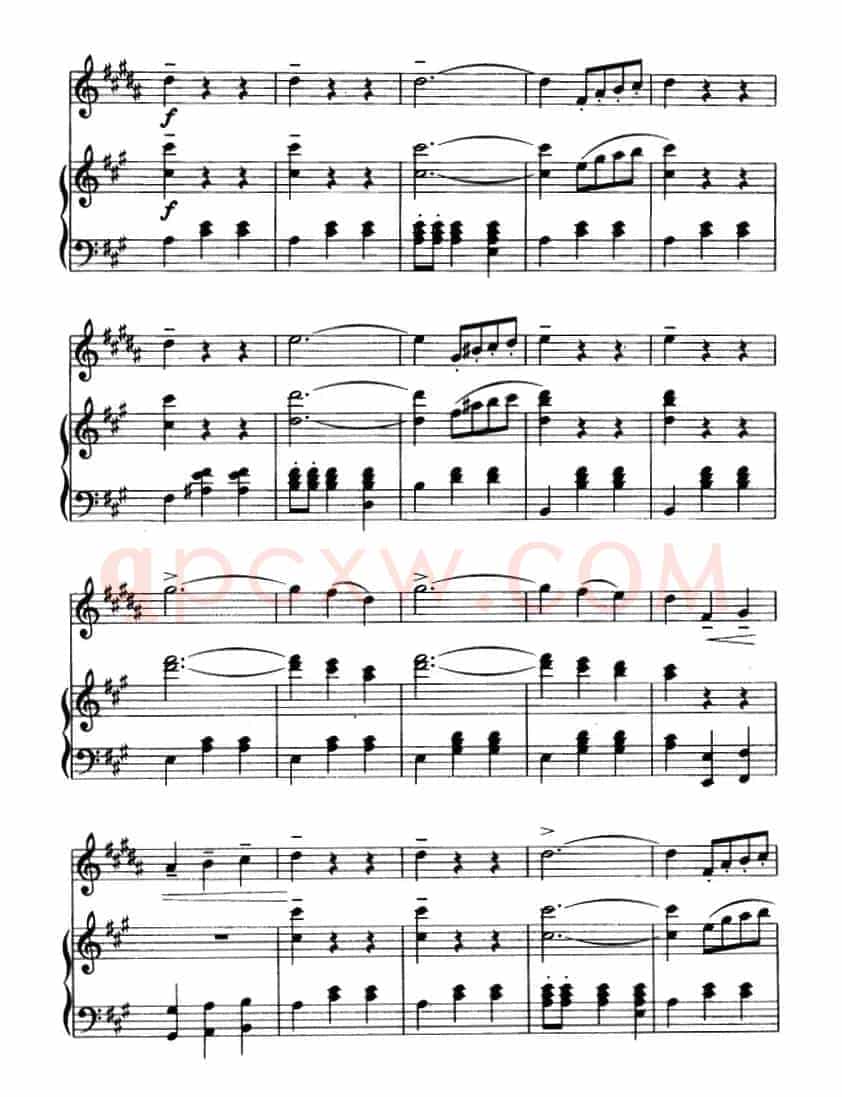 蓝色的多瑙河圆舞曲（降B小号独奏）