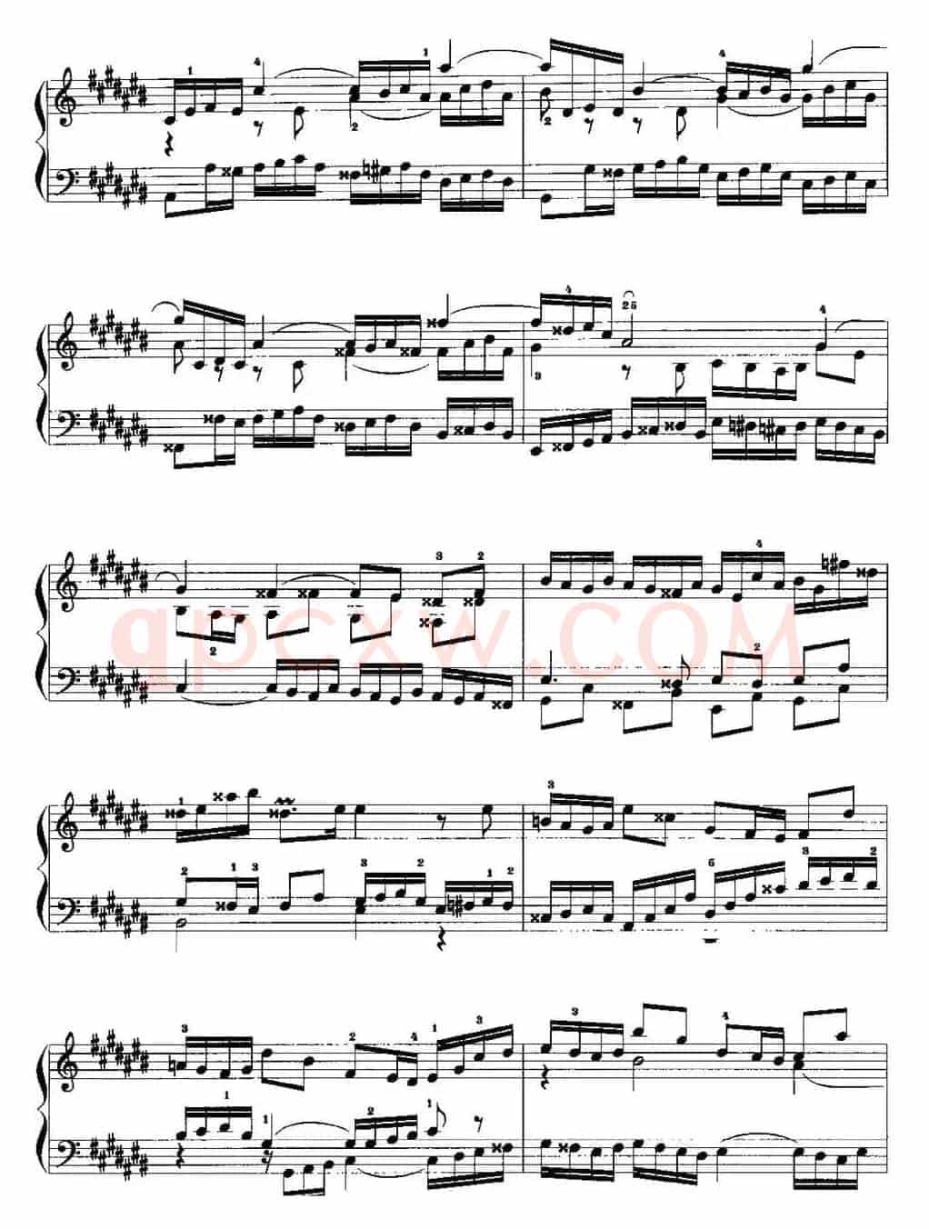 手风琴复调作品：升C大调前奏曲与赋格