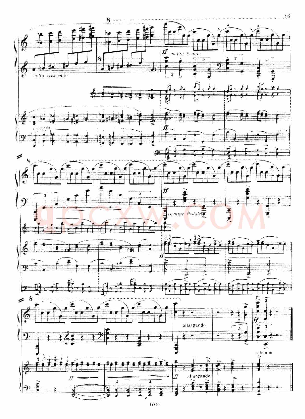 Piano Concerto No.2 in c Minor Op.50(c小调第二钢琴协奏曲·Ⅲ·双钢琴)
