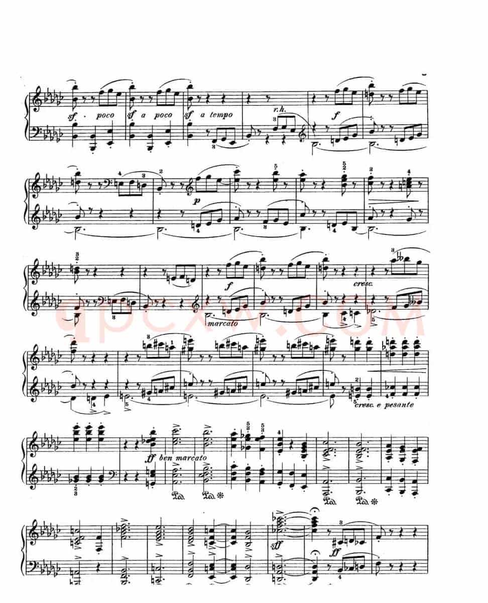 Scherzo in e flat Min Op·4（降e小调谐谑曲）