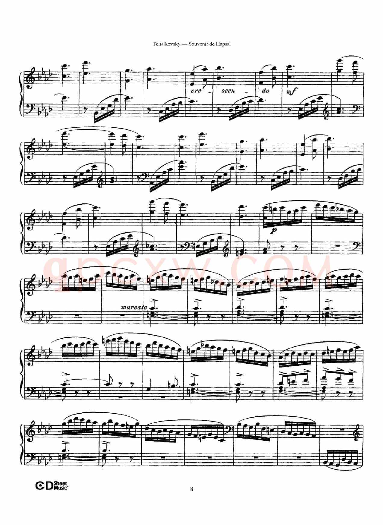 Souvenir de Hapsal Op.2(哈普萨的回忆·2)