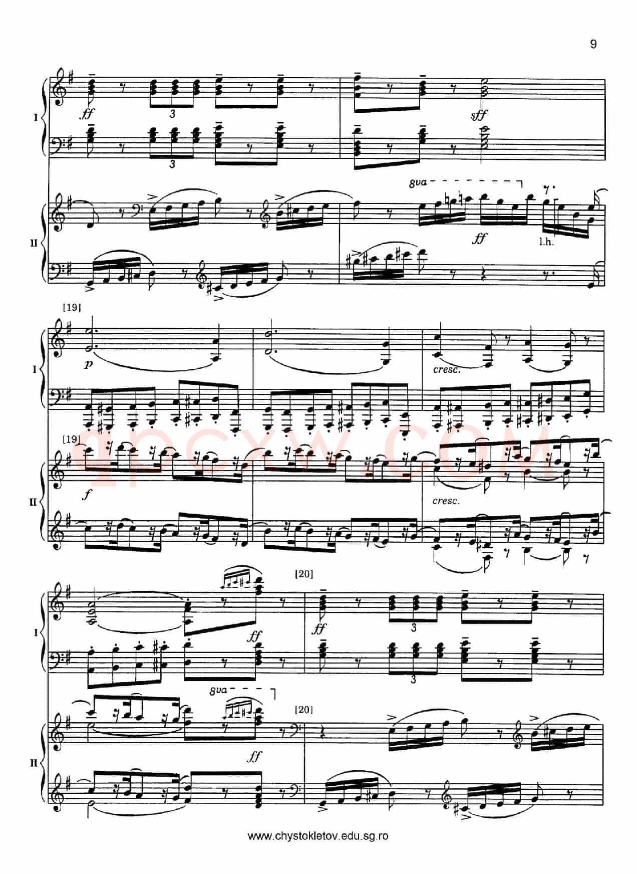 Nutcracker Op.71 芭蕾舞剧《胡桃夹子》（改编双钢琴版·第二部分）