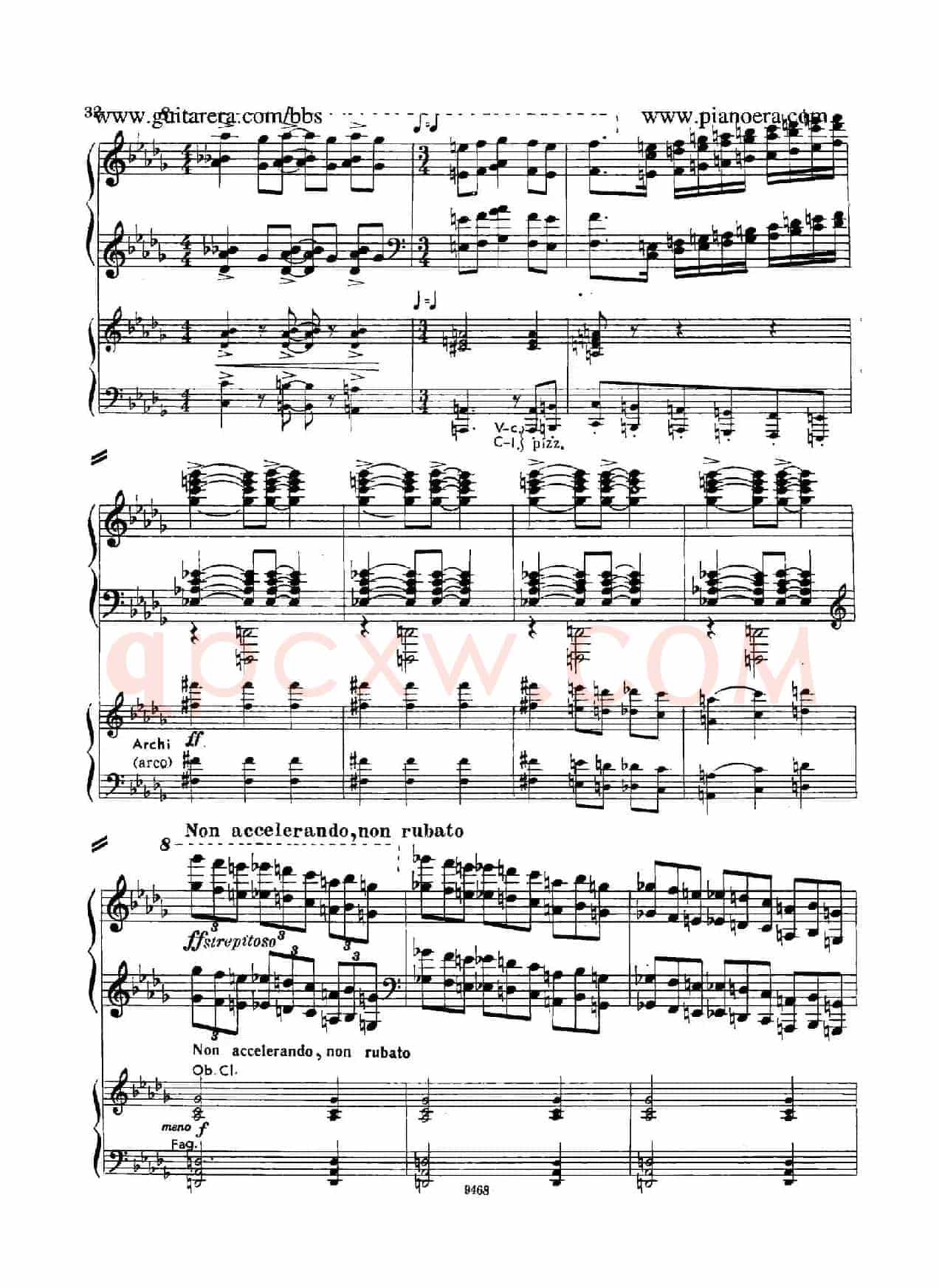 Piano Concerto in D-flat Major Op.37(降D大调钢琴协奏曲·Ⅰ·双钢琴)