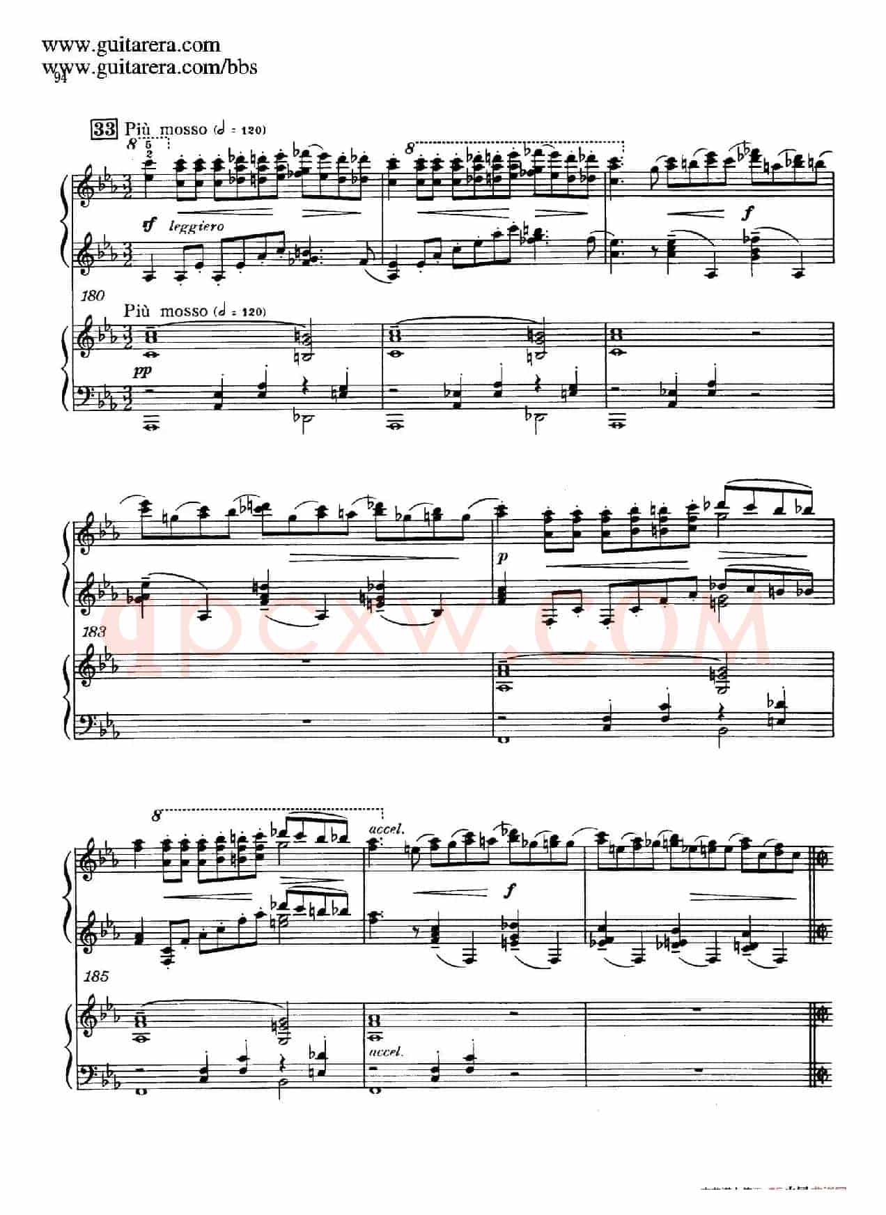 c小调第二钢琴协奏曲 Op.18(双钢琴·第三乐章)